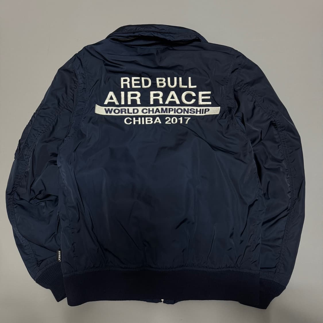 아비렉스 네이비 2017 레드불 치바 레이스쇼 2way 플라이트 자켓 상품이미지10