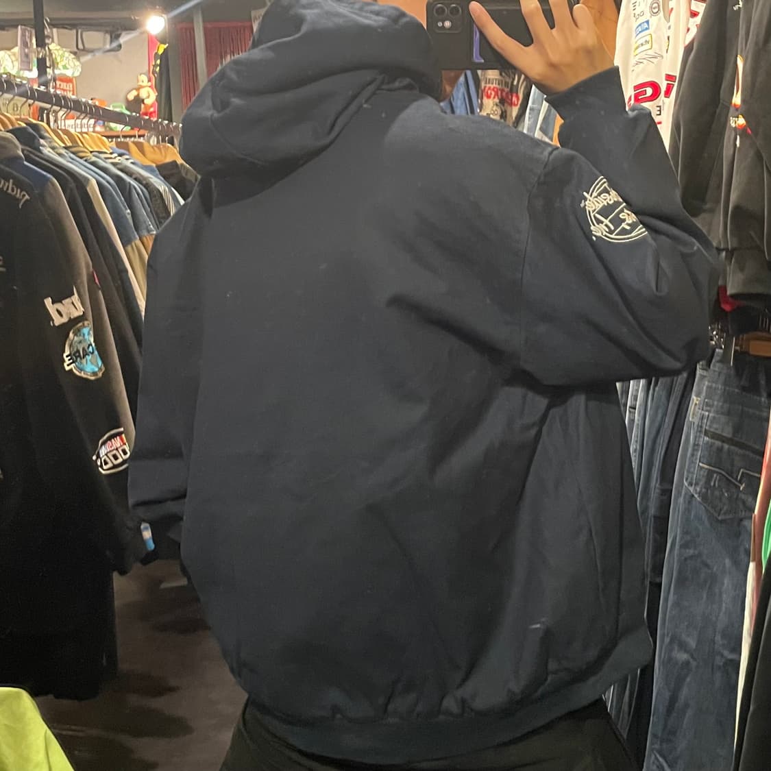 [IM] VTG 네이비 후드 워크자켓  상품이미지7