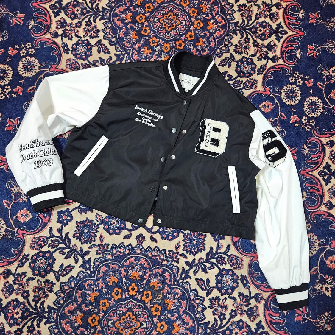 벤셔먼 23ss 크롭 나일론 바시티 자켓 S 상품이미지1