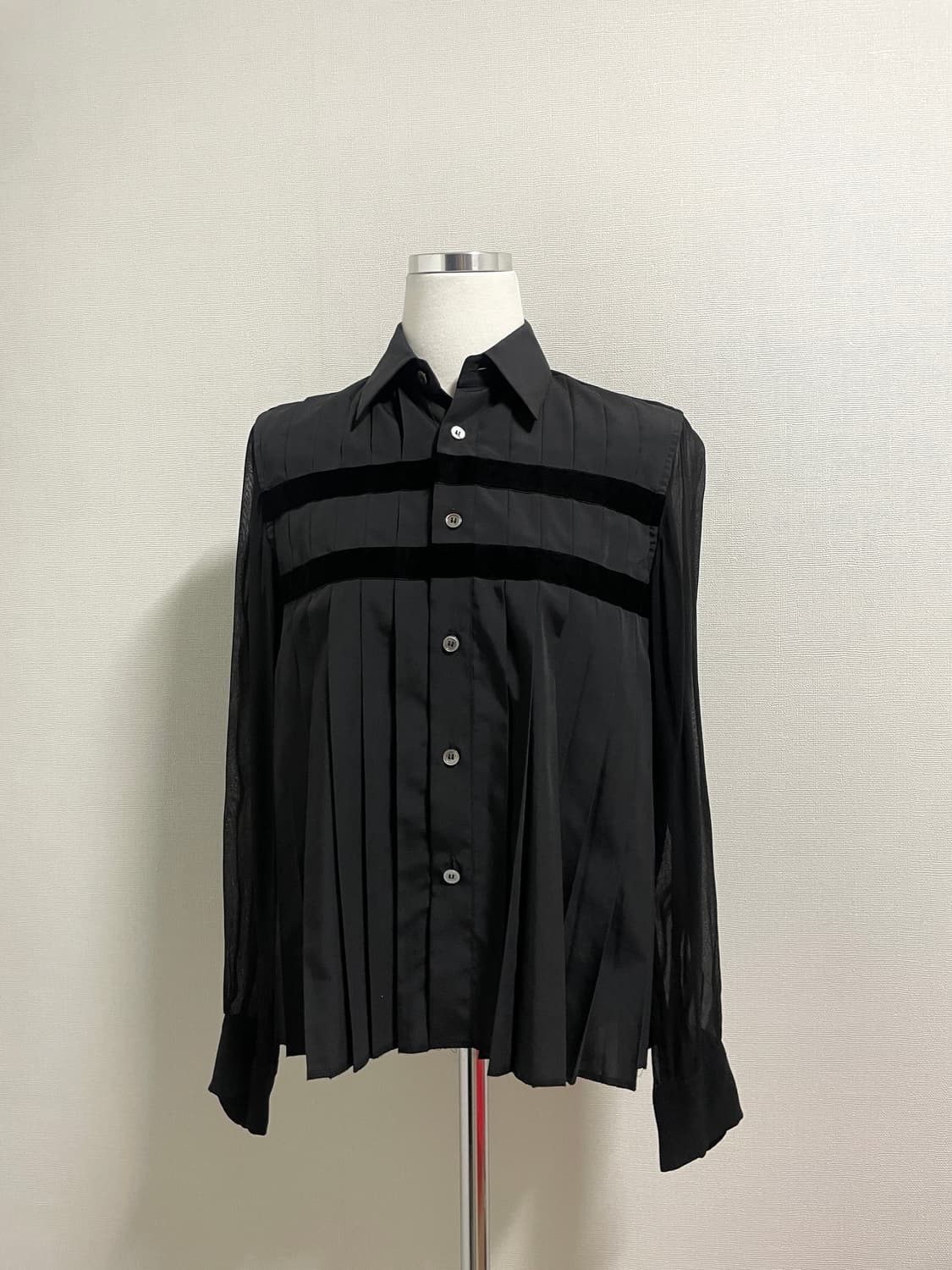 트리콧 꼼데가르송 플리츠 셔츠 상품이미지2