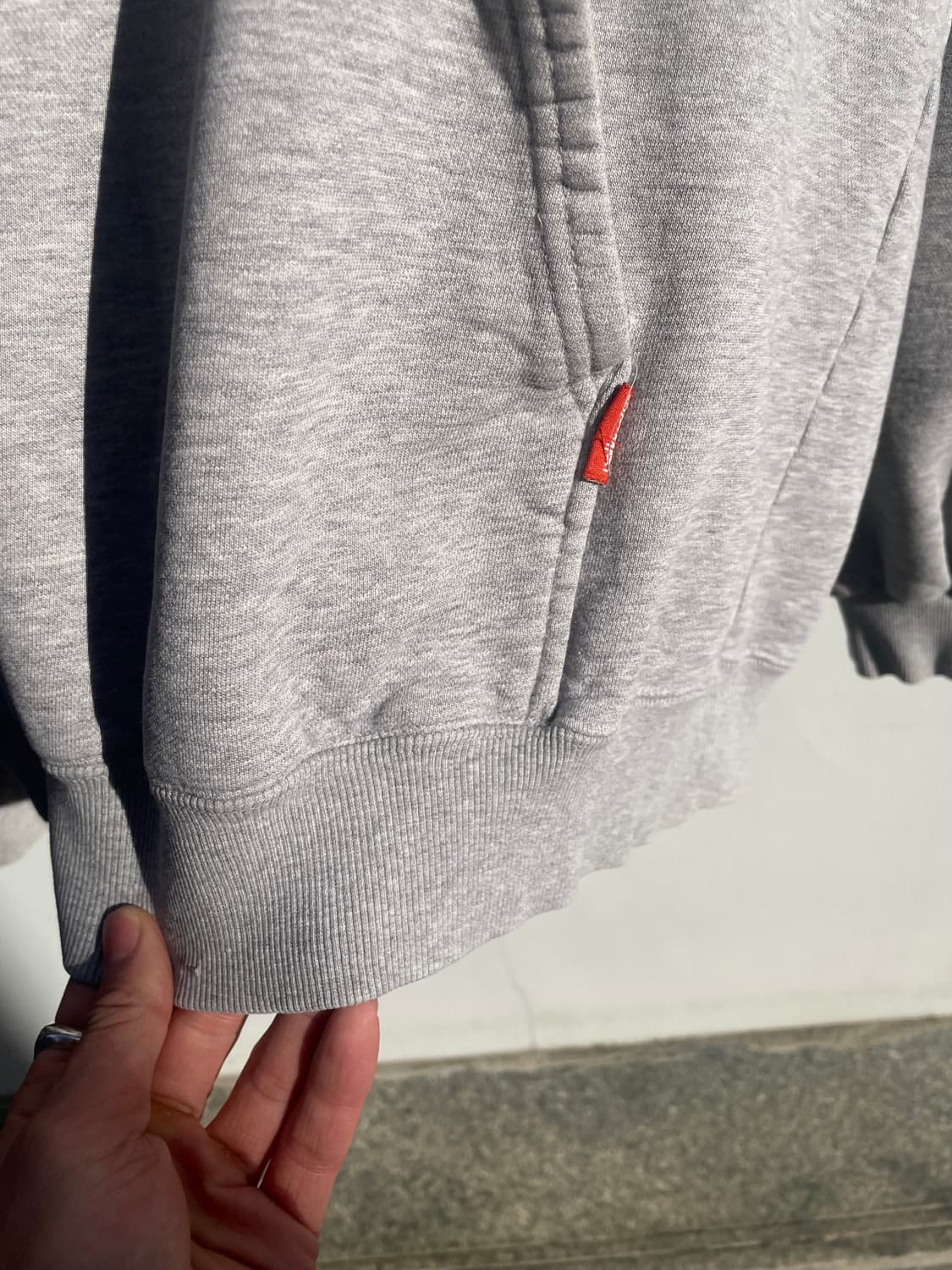 Pelle Pelle big logo grey hoodie 상품이미지7
