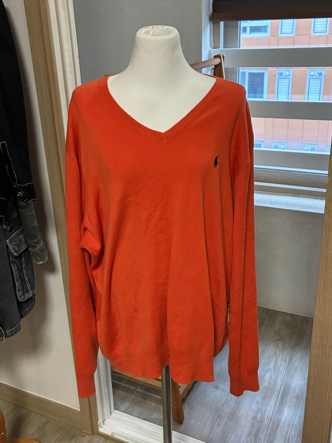 폴로 피마코튼 브이넥 니트 상품이미지1