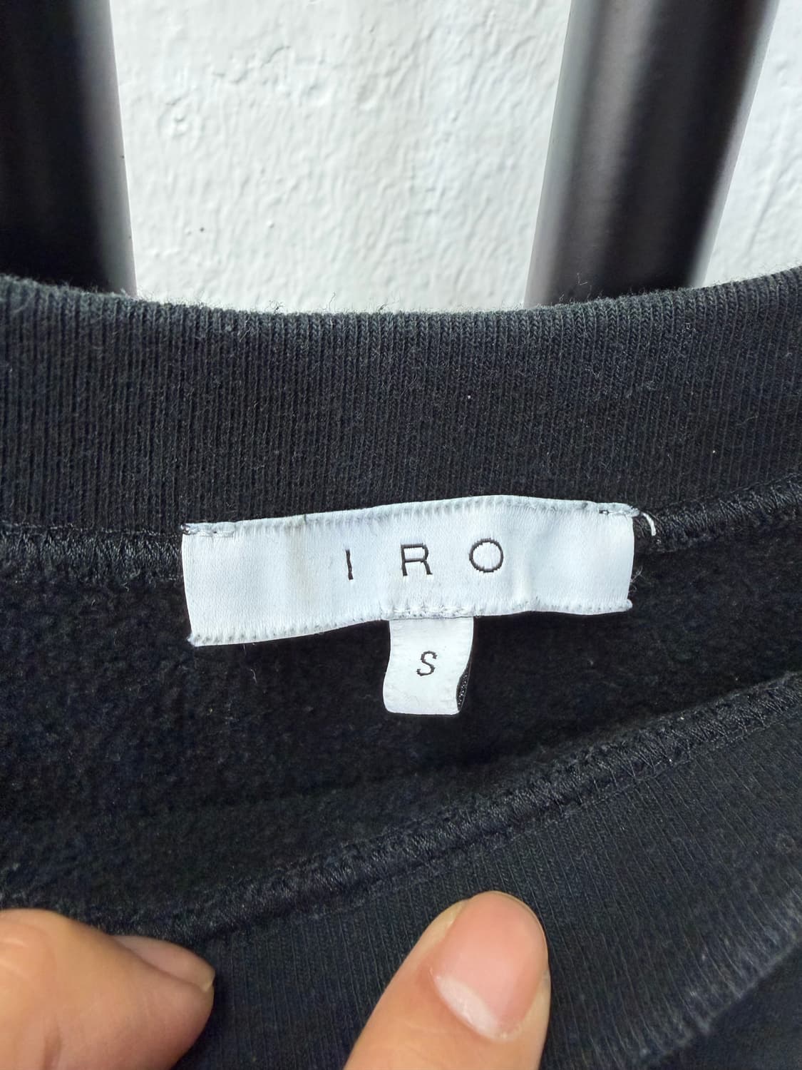 정품) 이로 한섬 오버핏 스터드 포인트 맨투맨 S  상품이미지6