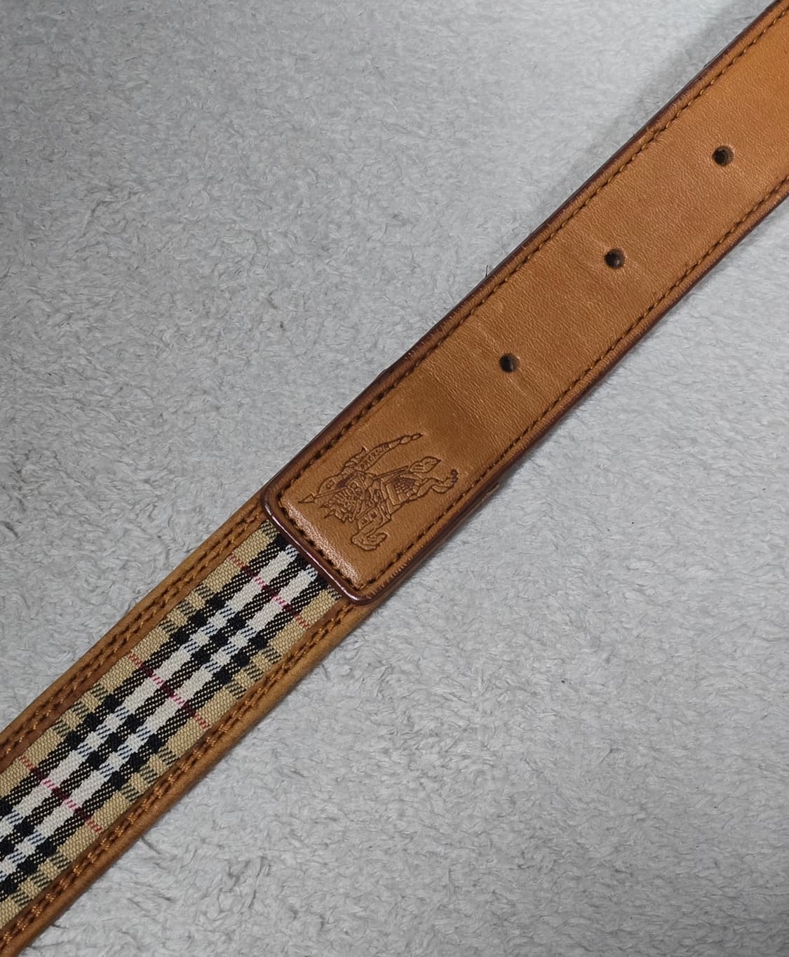 Burberry 버버리 노바체크 여성 가죽 금장 벨트 상품이미지3