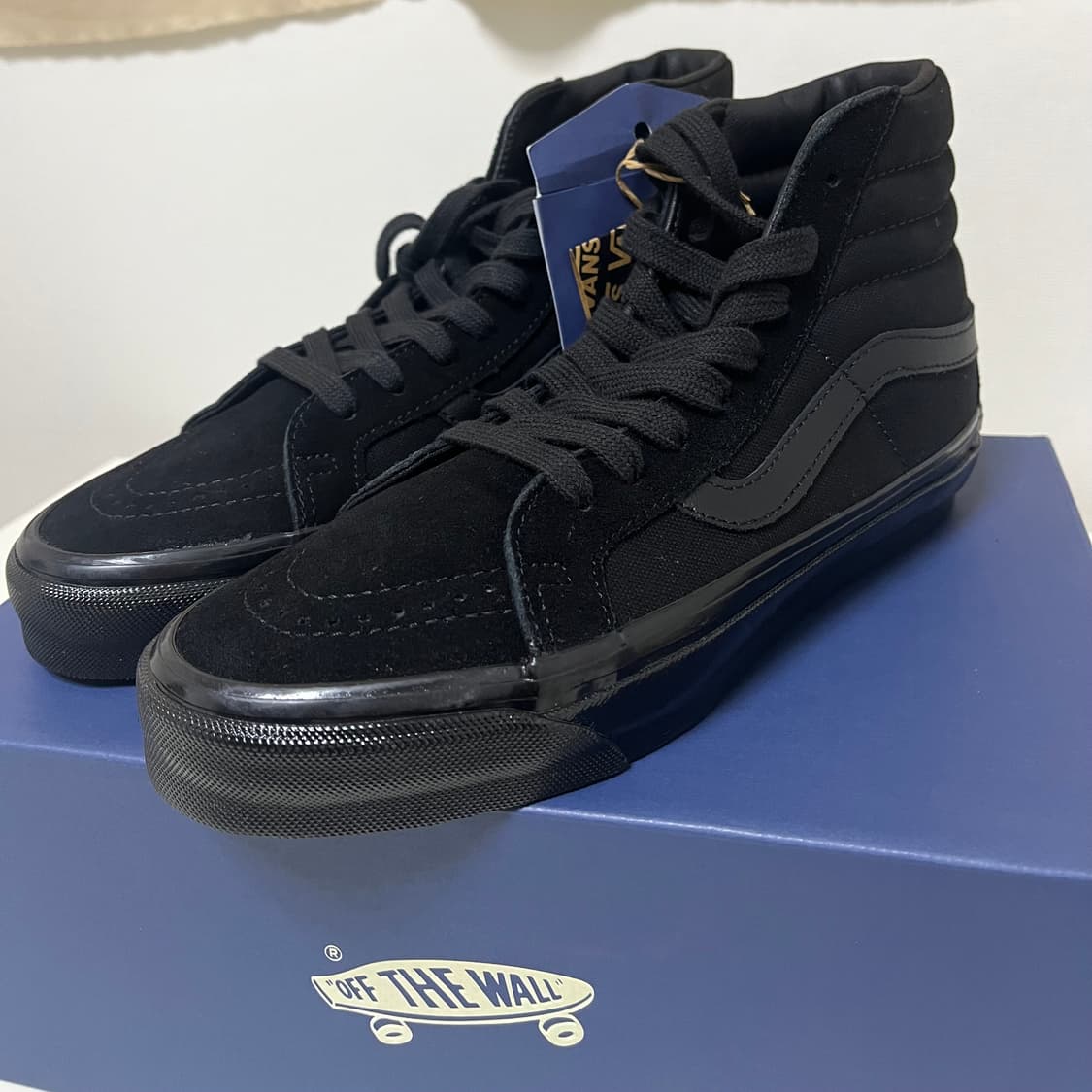 (새상품/미착용) 반스 스케이트-하이 리이슈 38 LX 블랙/블랙 240 상품이미지2