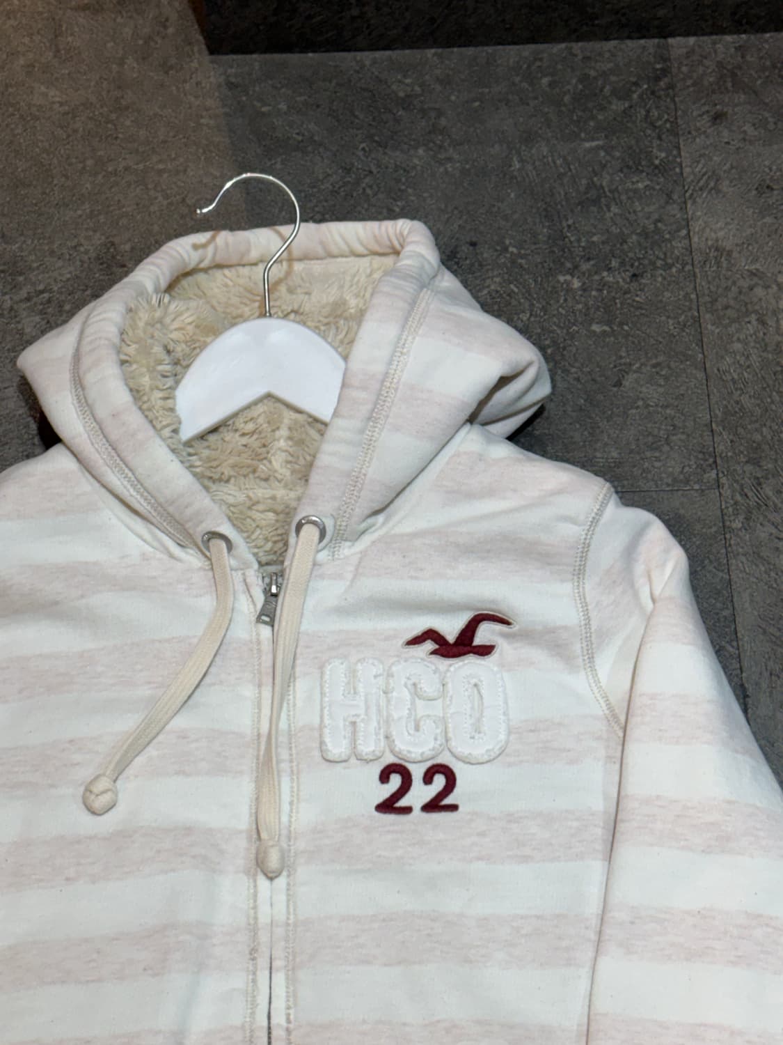 홀리스터 퍼 후드집업 L사이즈 상품이미지4