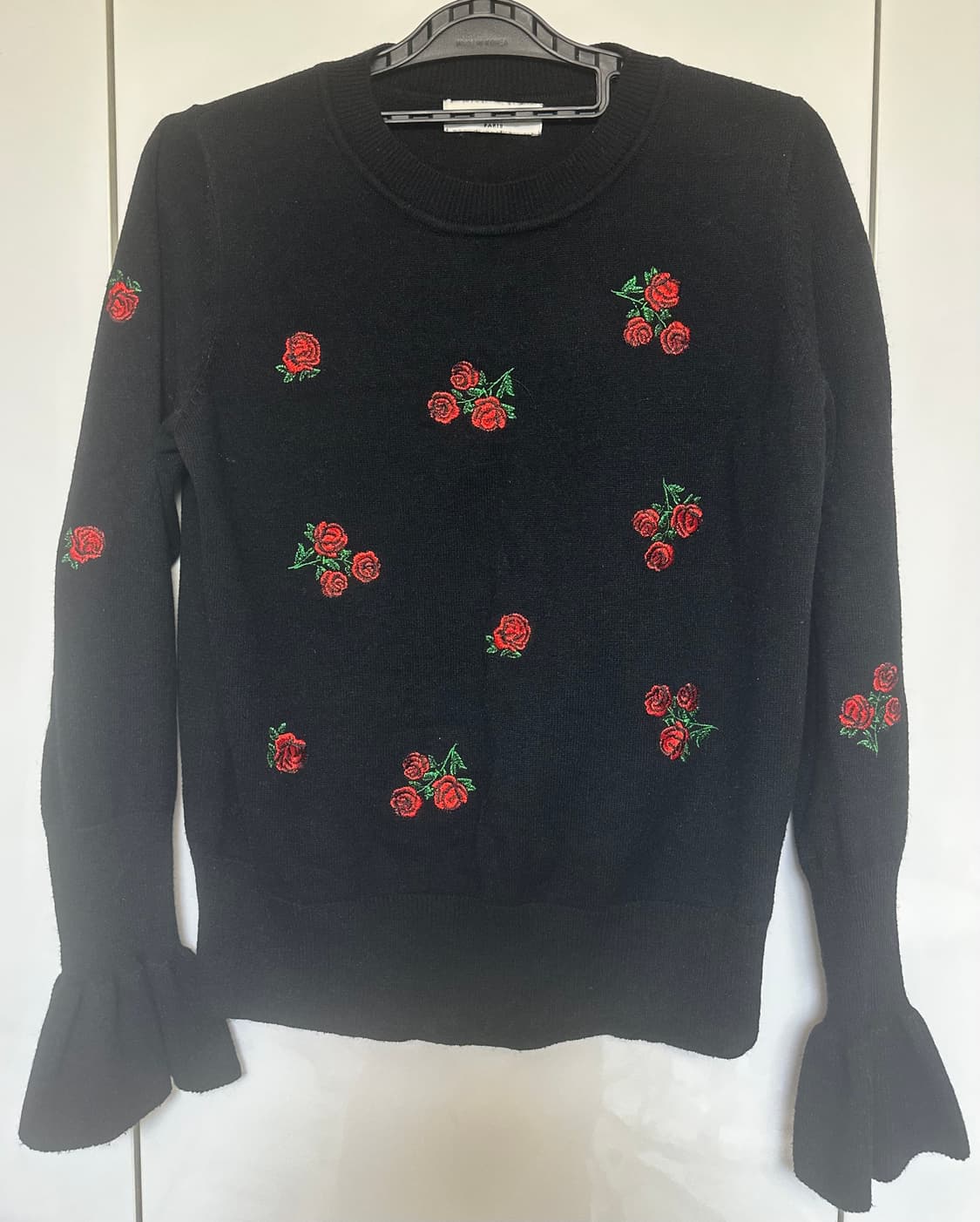 산드로 울캐시미어장미 자수 니트 상품이미지3