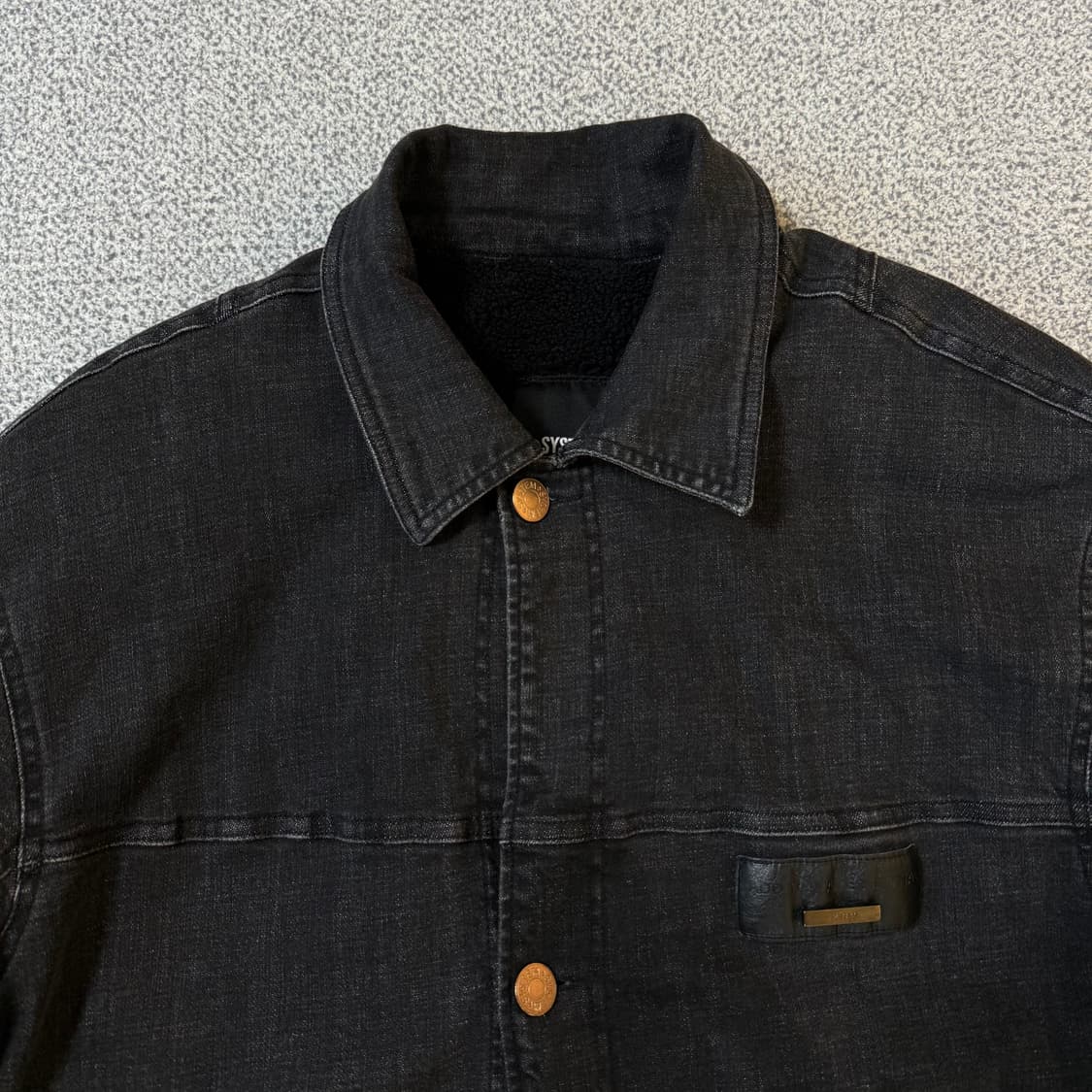 System 시스템옴므 데님 퍼자켓 남성용 105 상품이미지4