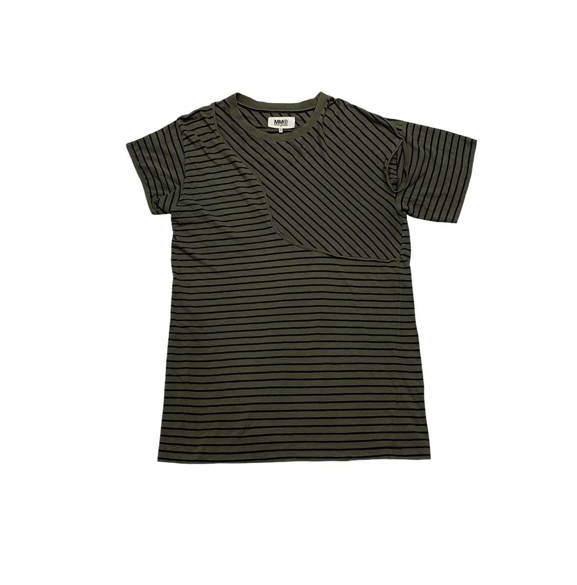 마르지엘라 스트라이프 하프 T-Shirt 상품이미지1