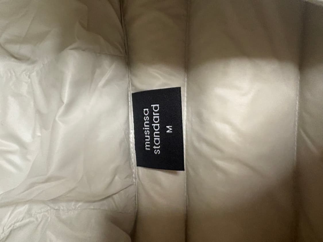 무신사 스탠다드 우먼 시티 레저 후디드 라이트 라운 자켓 스톤 화이트 상품이미지4