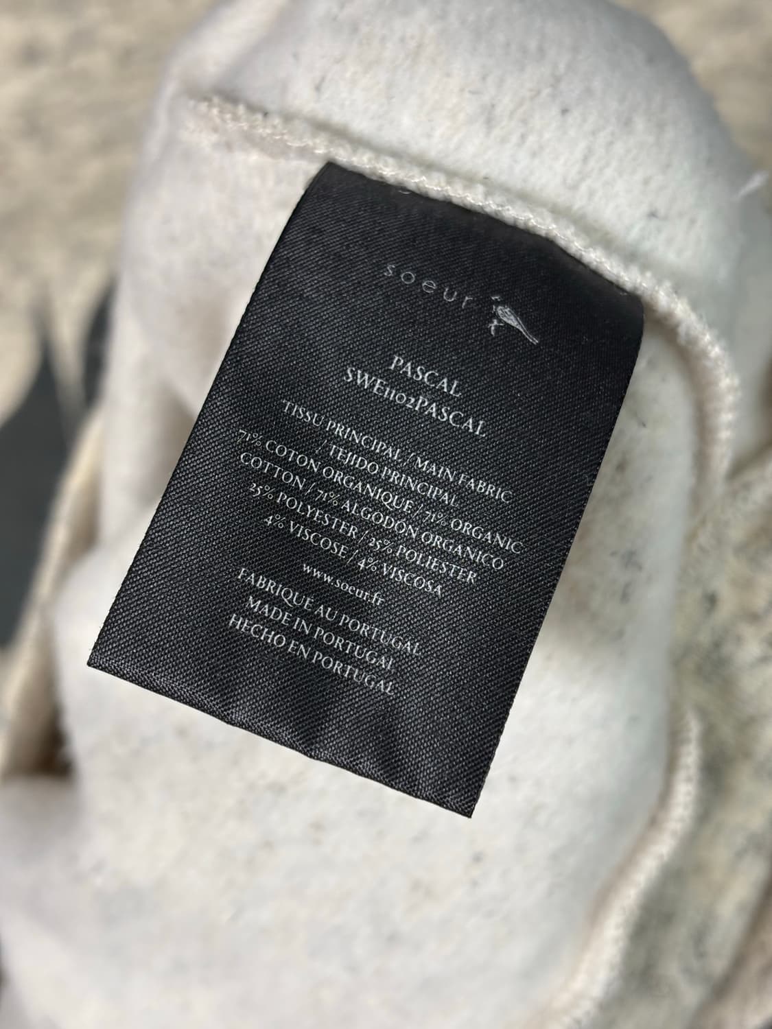 Soeur 기모 맨투맨 상품이미지4