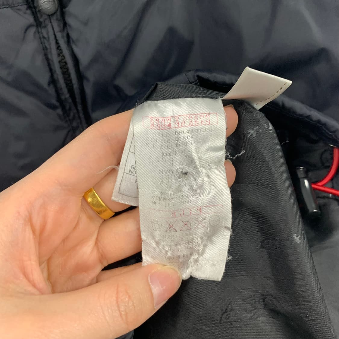 디키즈 자수로고 블랙 경량 패딩 상품이미지5