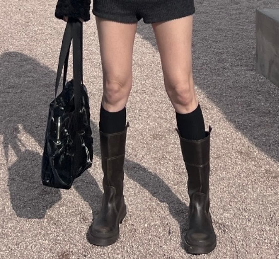 Zara 자라 빈티지 하프 부츠 (다크브라운 / 240) 상품이미지5