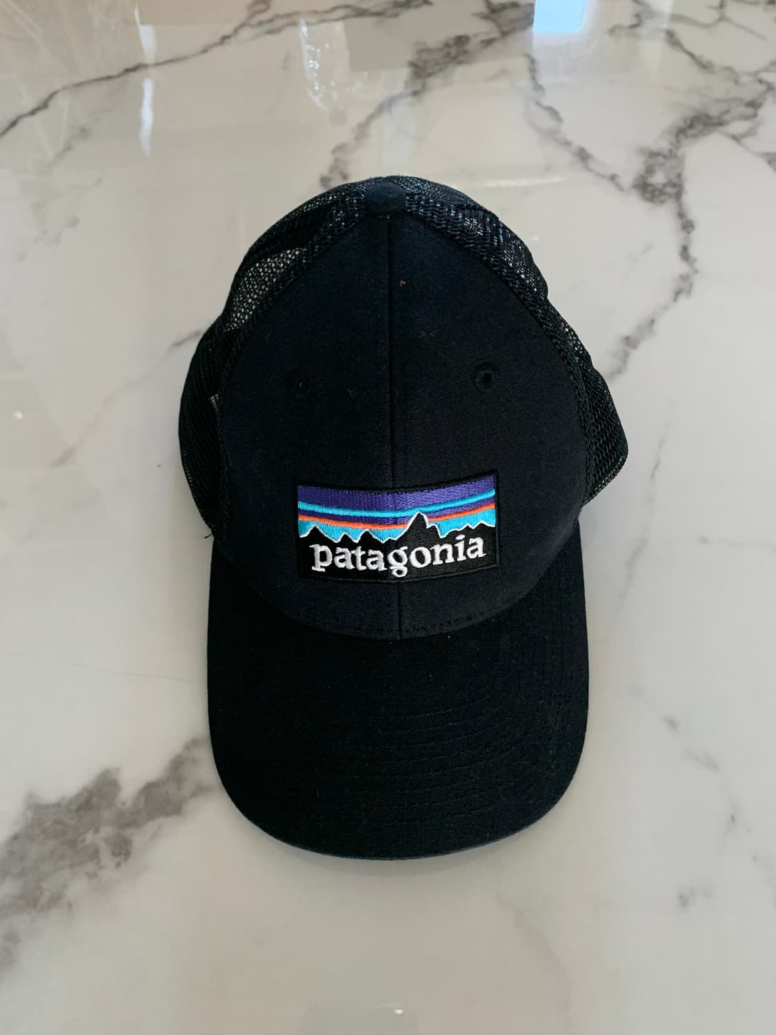 파타고니아 블랙 메쉬캡 모자 상품이미지1