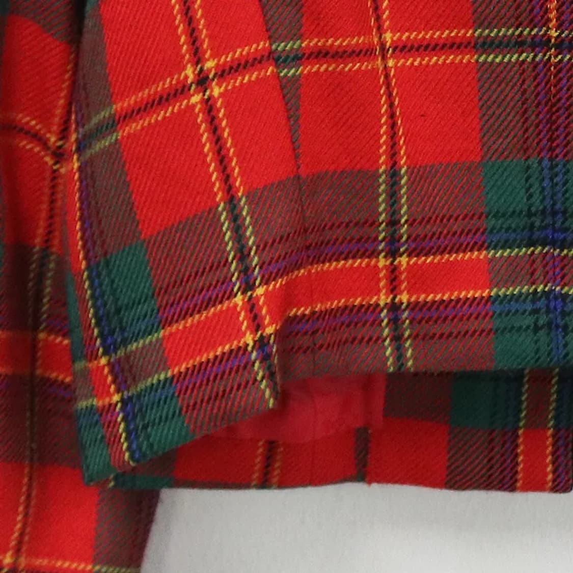 BELLMEA'D 레드 체크 울 크롭 자켓 60405 상품이미지6