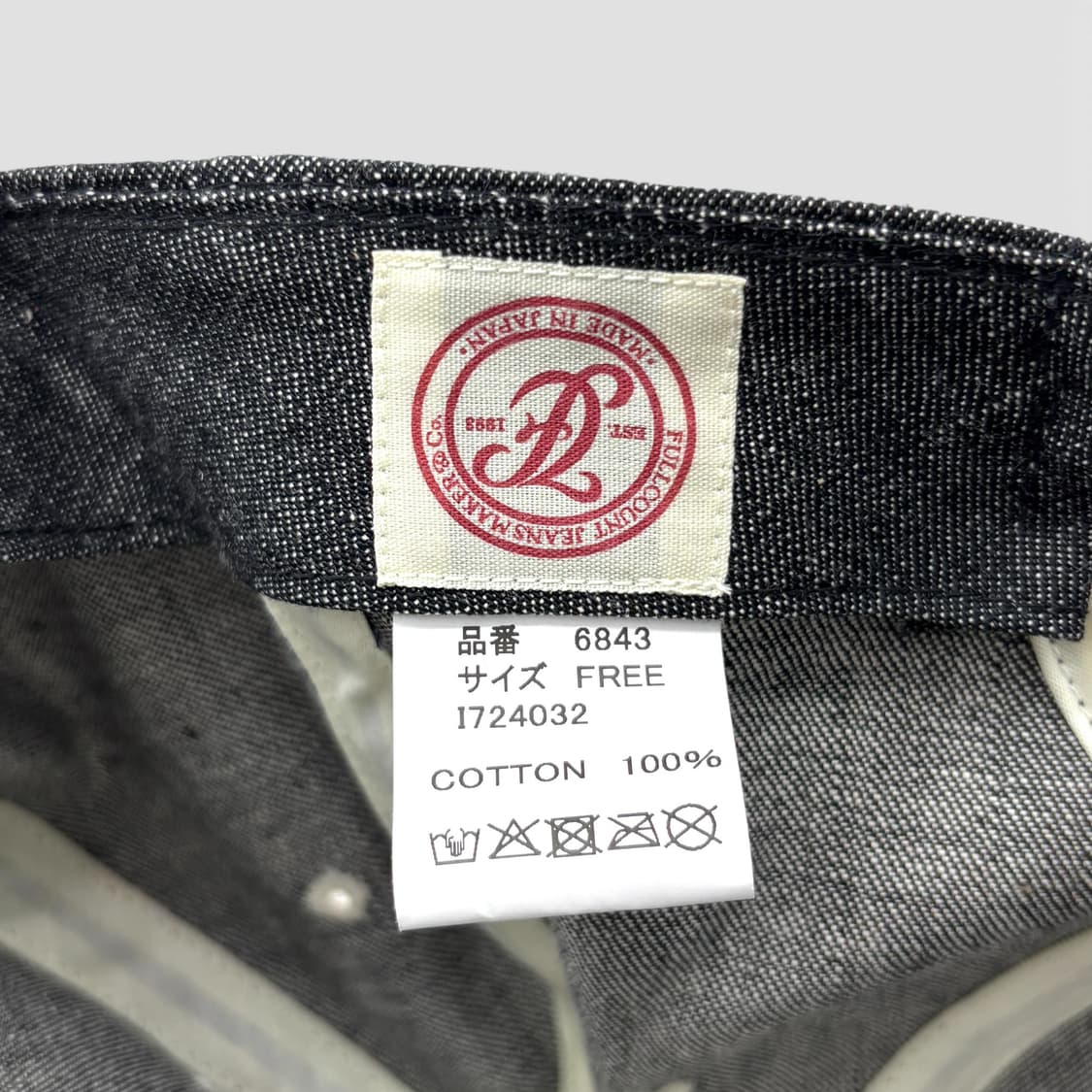 풀카운트 6패널 데님 베이스볼 'F' 캡 상품이미지7