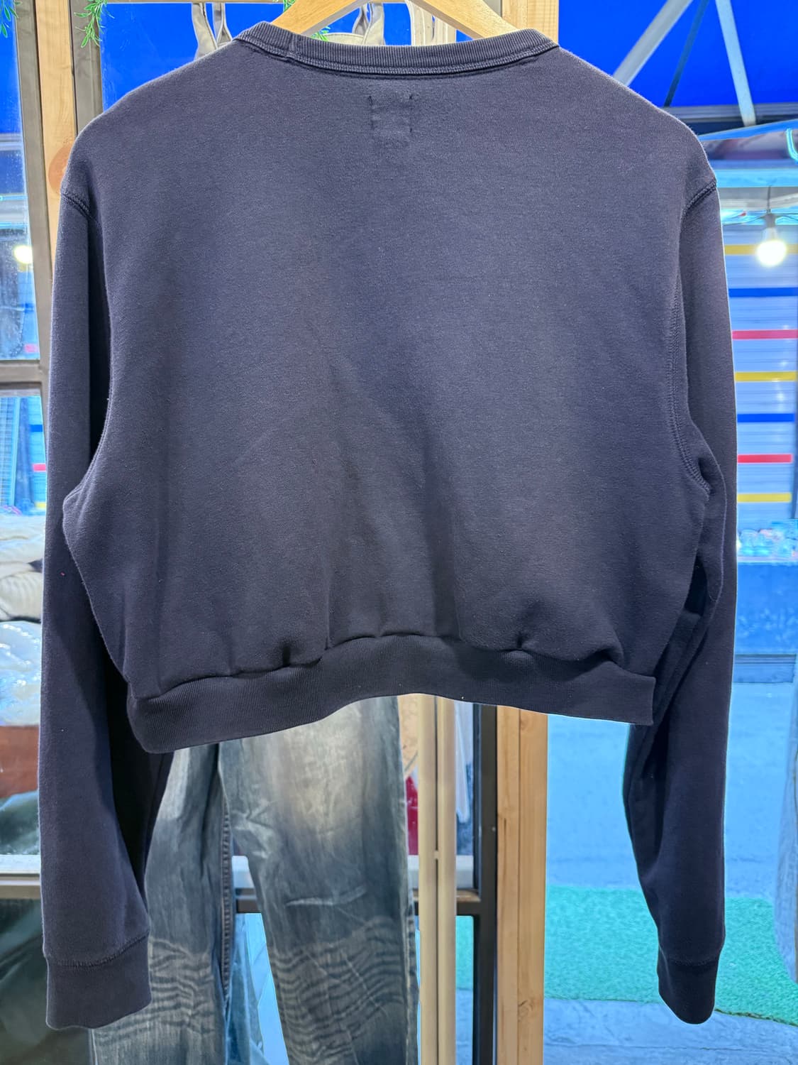 갭 오리지널 네이비 크롭 맨투맨 상품이미지3