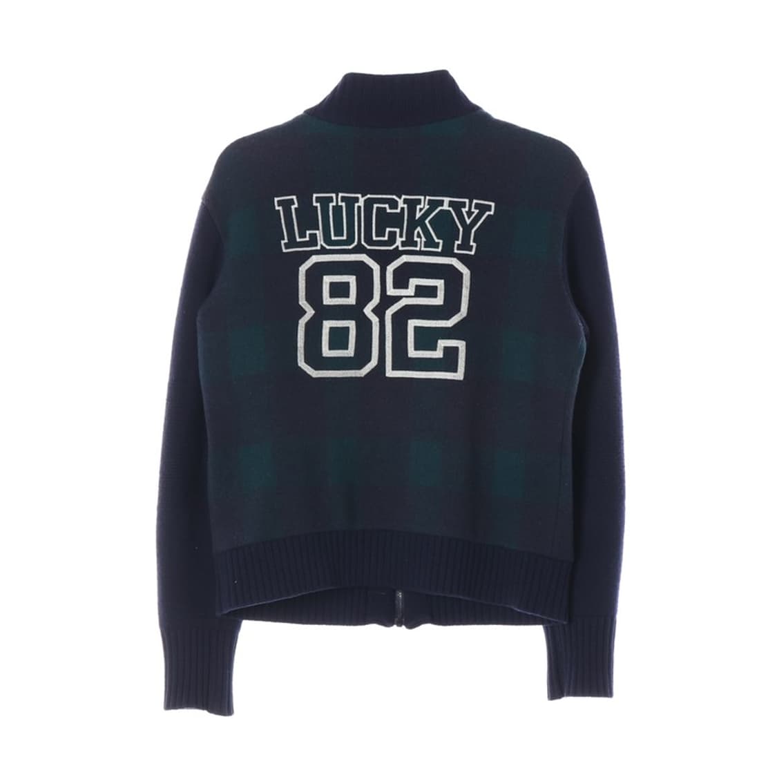 르꼬끄 골프 올울 체크 방풍 집업 니트 자켓  L 상품이미지3