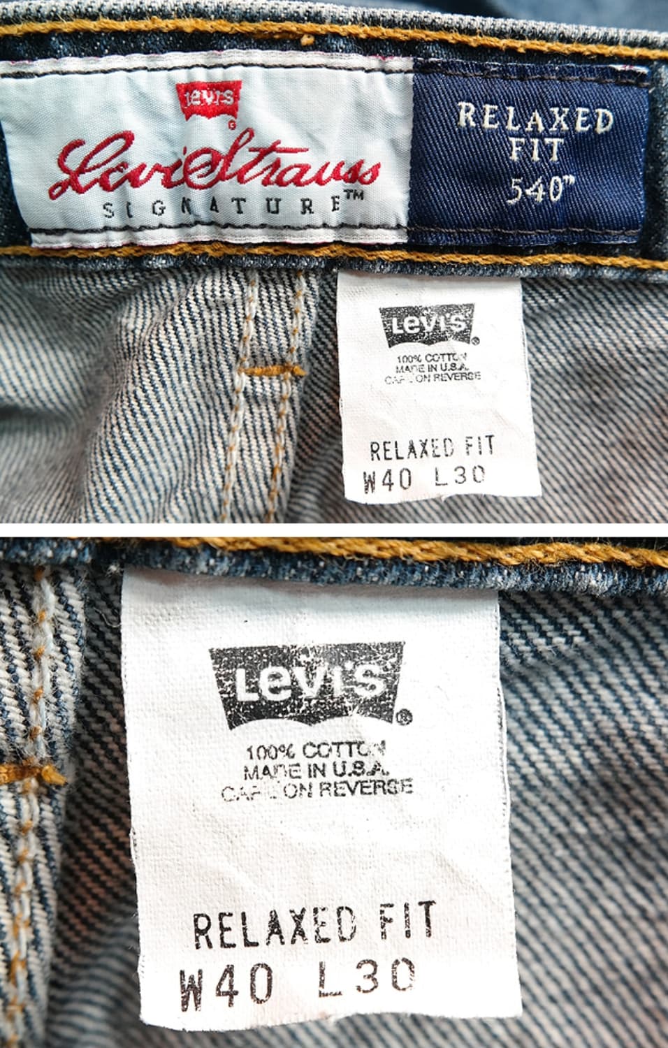 90s 미국산 리바이스 540 오랜지텝 빈티지 40 상품이미지8