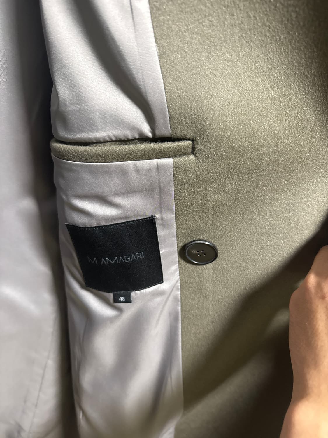 마마가리 남자 더블 코트 48 울캐시미어 상품이미지4