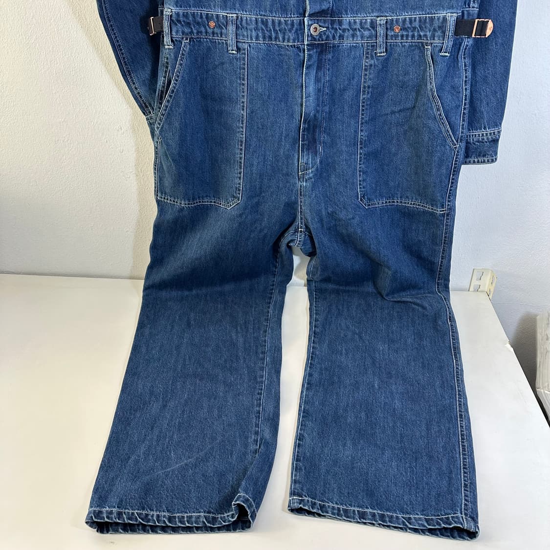 L 맥우드건 진청 데님 워크 점프수트 상품이미지3