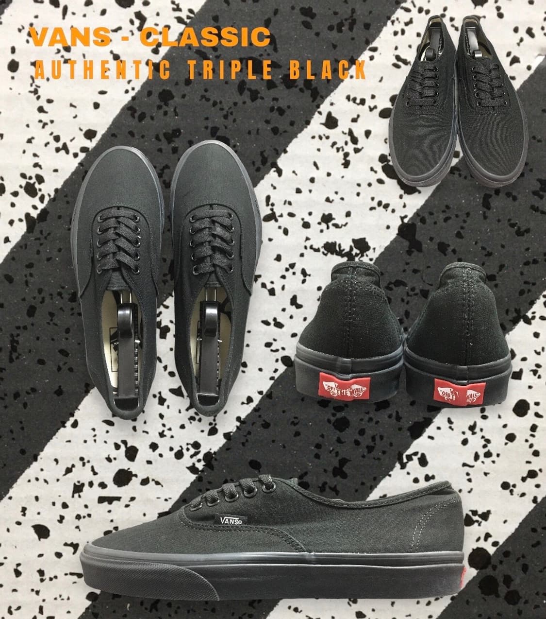 [270mm] 반스 어센틱 트리플블랙 Vans 상품이미지1