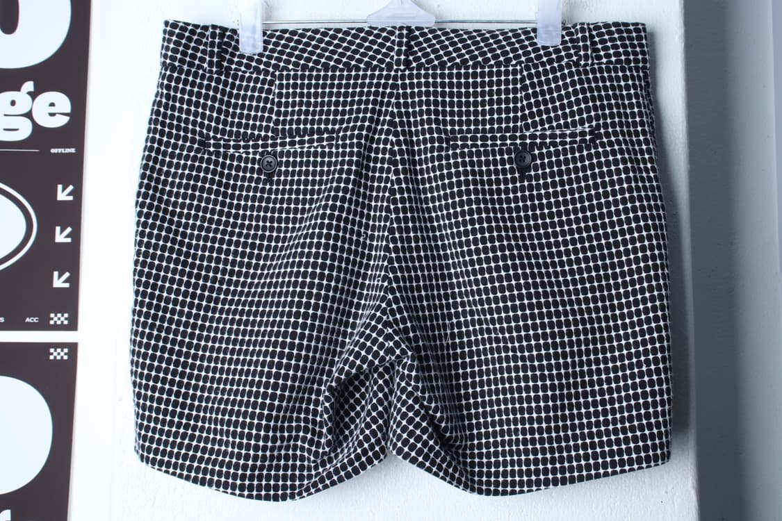 W(XL-2XL) 바나나리퍼블릭 반바지 팬츠 패턴 블랙 숏-P9898 상품이미지3