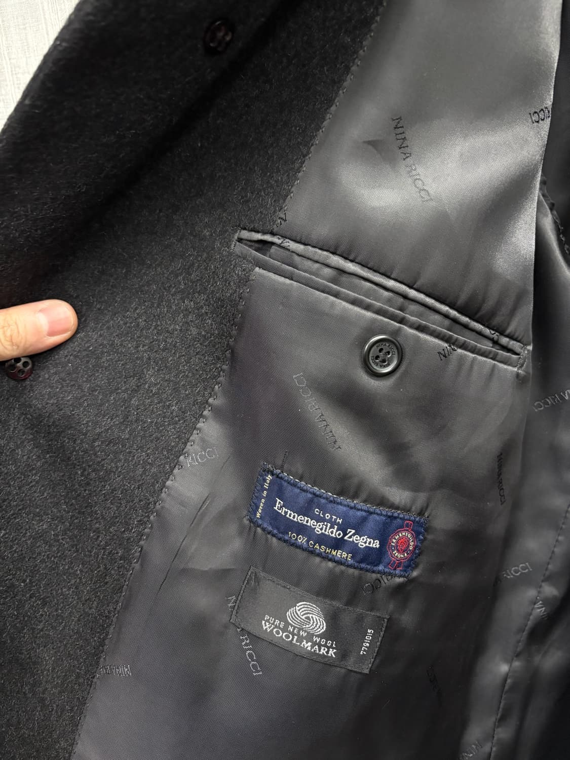 니나리치 캐시미어 울 싱글 코트 상품이미지3