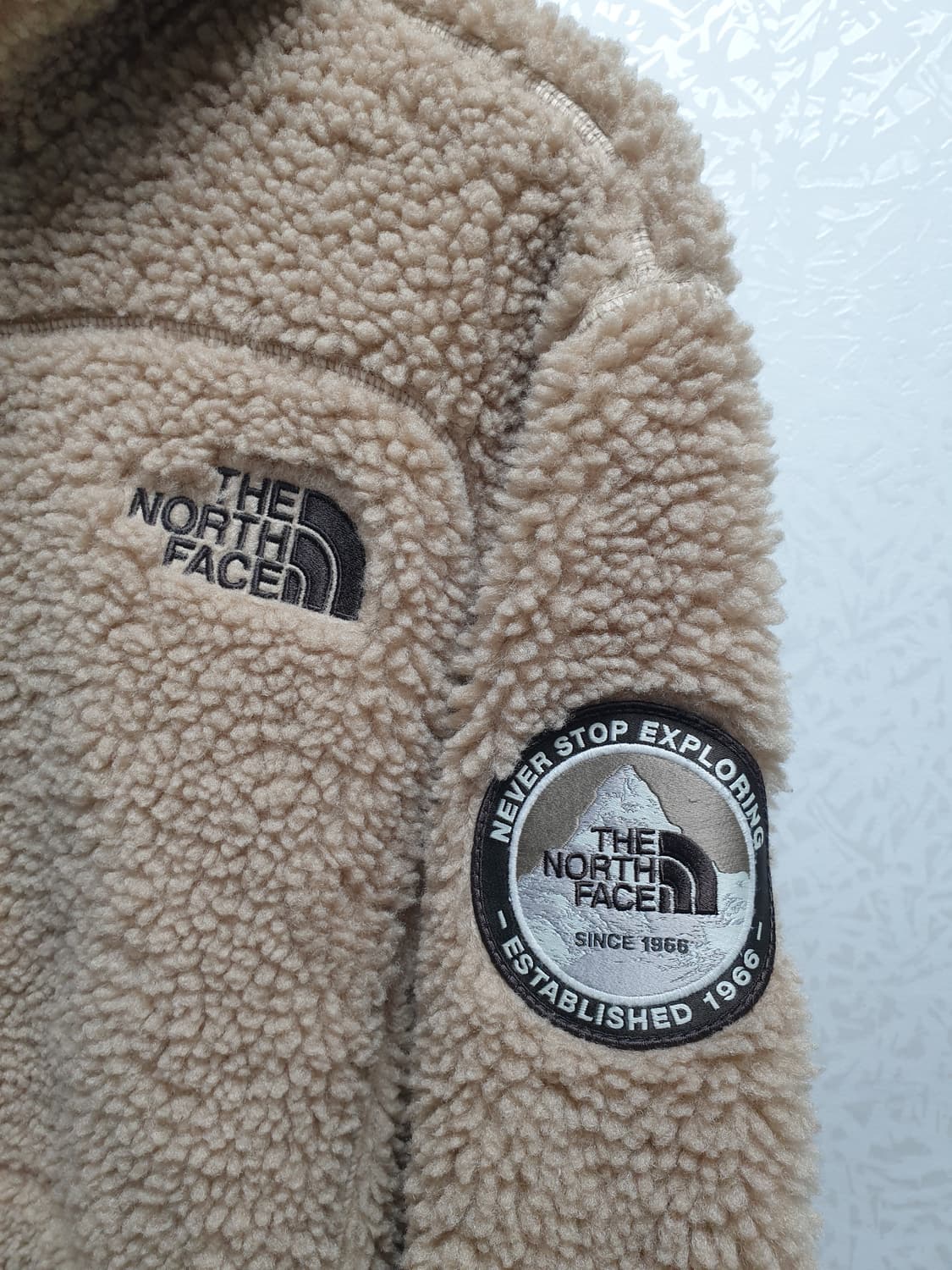 [남95] 노스페이스 플리스 후드집업 카멜 상품이미지3