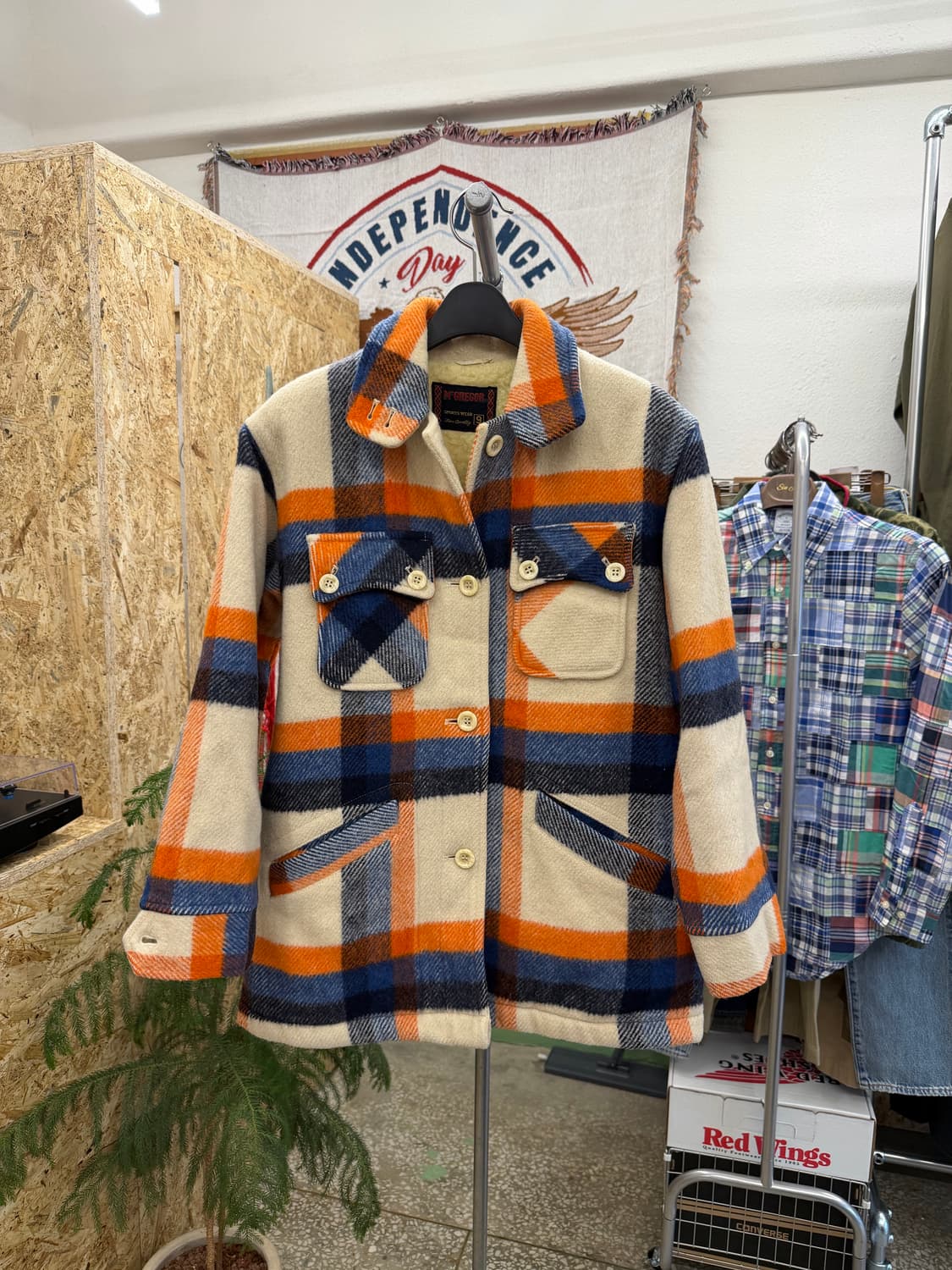 맥그리거 울 체크 셔츠 자켓 상품이미지1