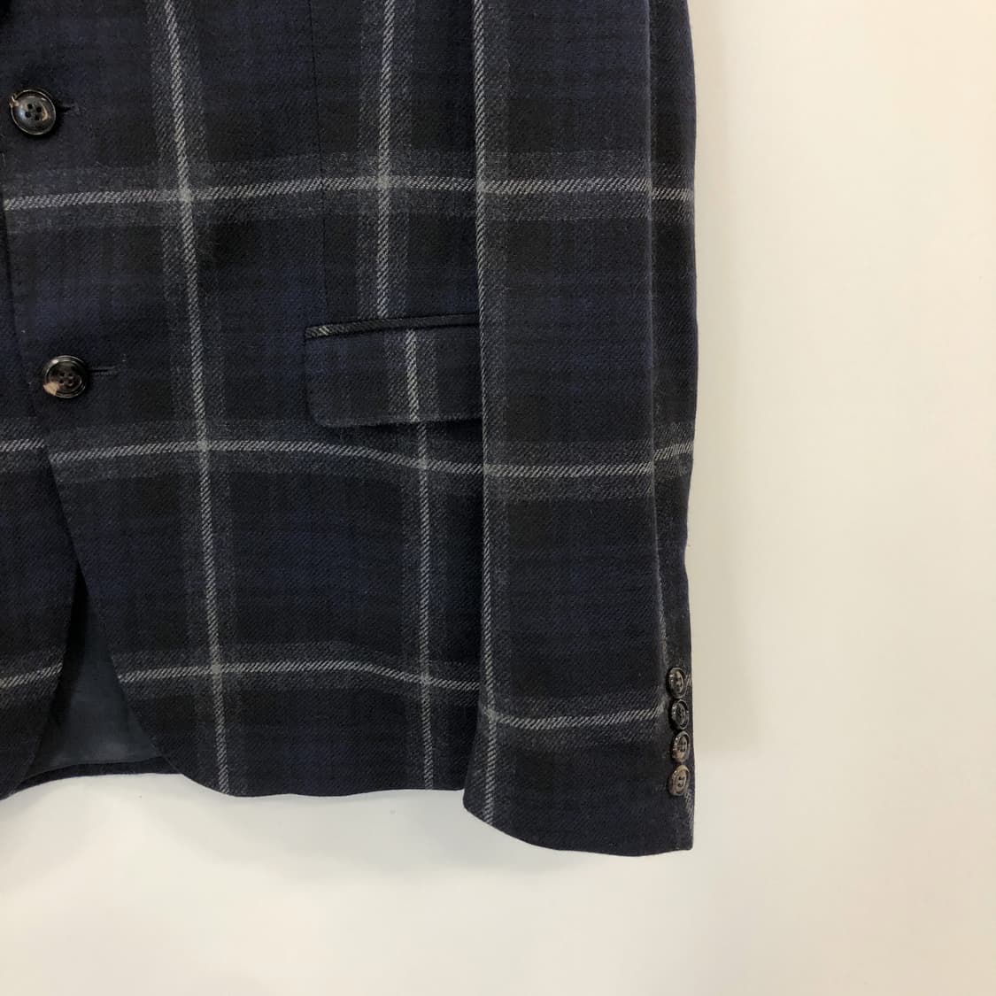 자라 울 100% 체크 콤비자켓 100 사이즈  상품이미지2