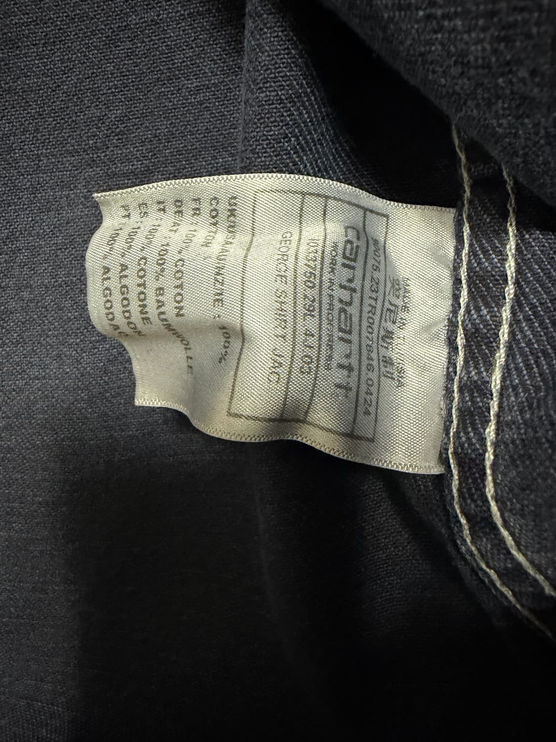 [L] 칼하트 윕(WIP) 죠지(GEORGE) 셔츠 (피그먼트 블루) 상품이미지4