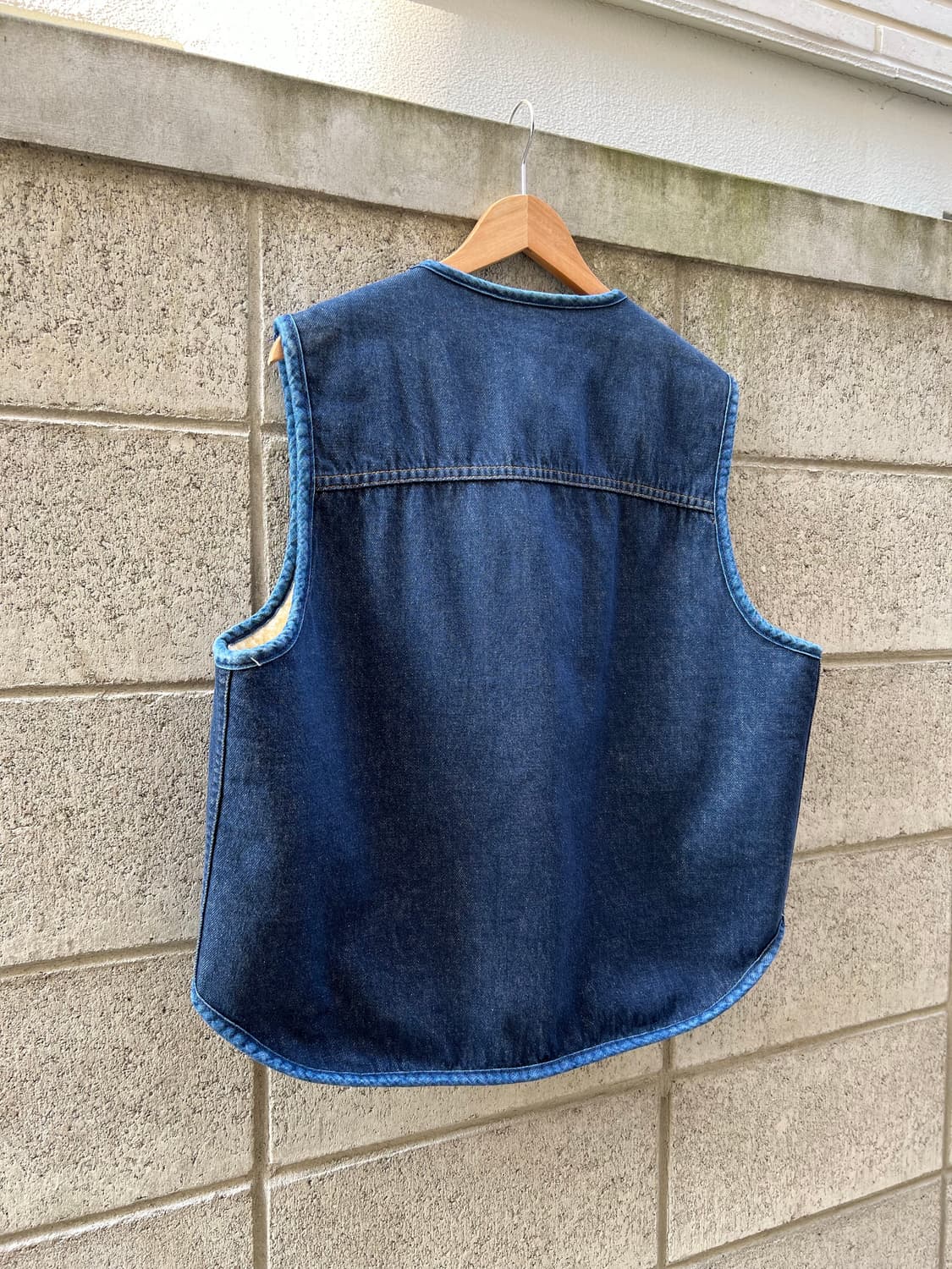 1970s SEARS ROEBUCKS DENIM 데님쉐르파베스트 상품이미지8