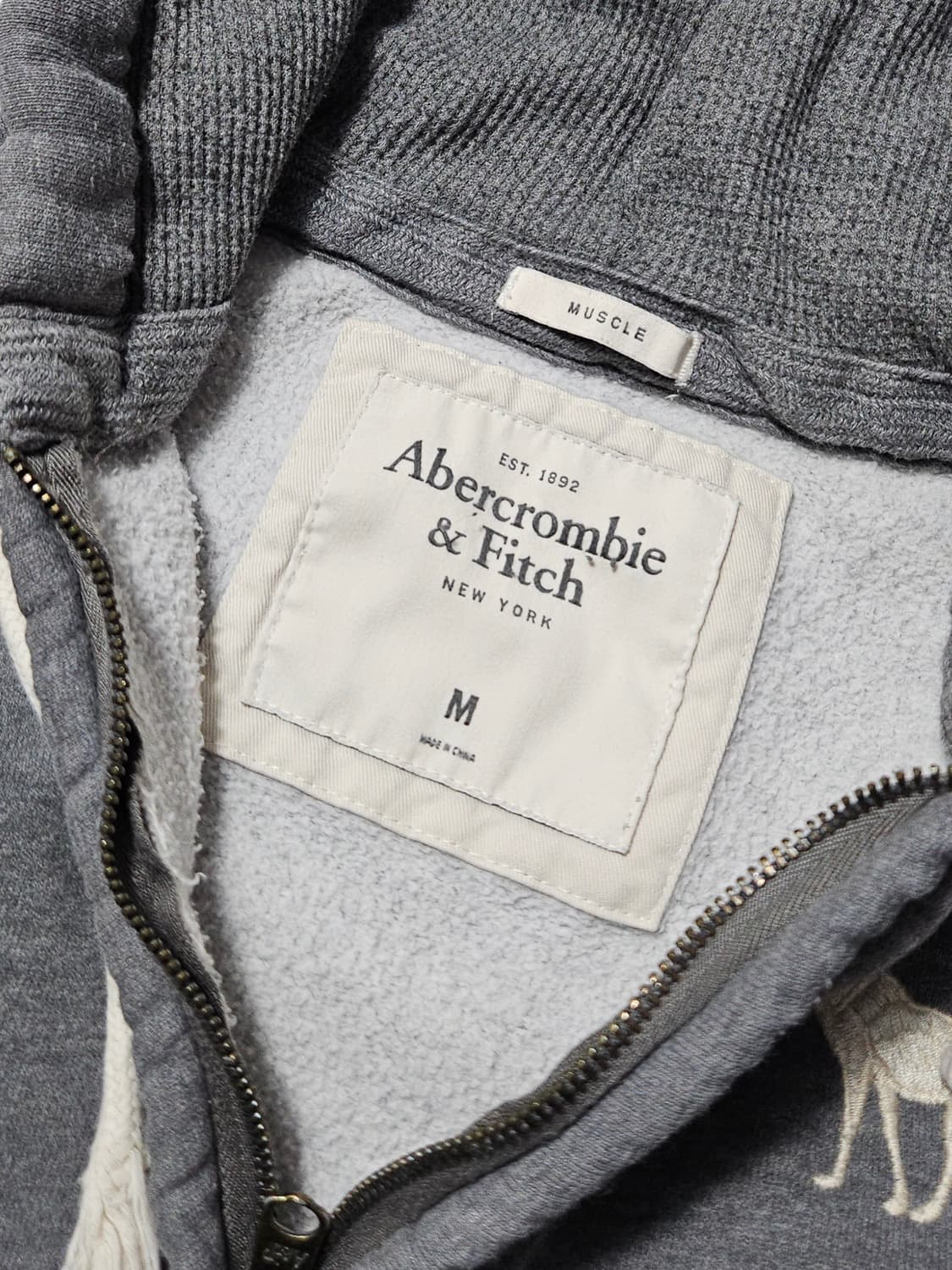 아베크롬비 암로고 후드집업 M 상품이미지2