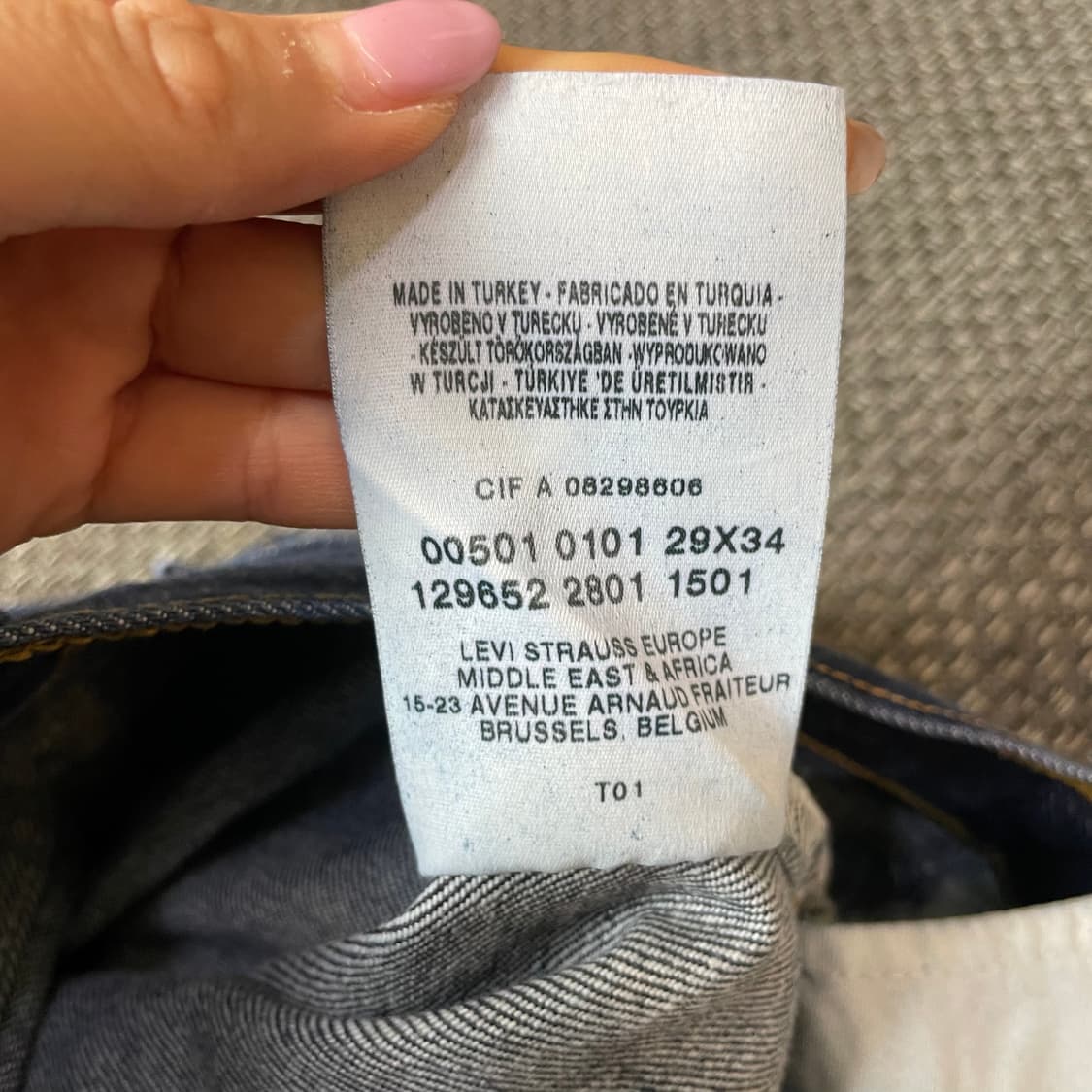 (29) 리바이스 501 진청 데님 팬츠 상품이미지7