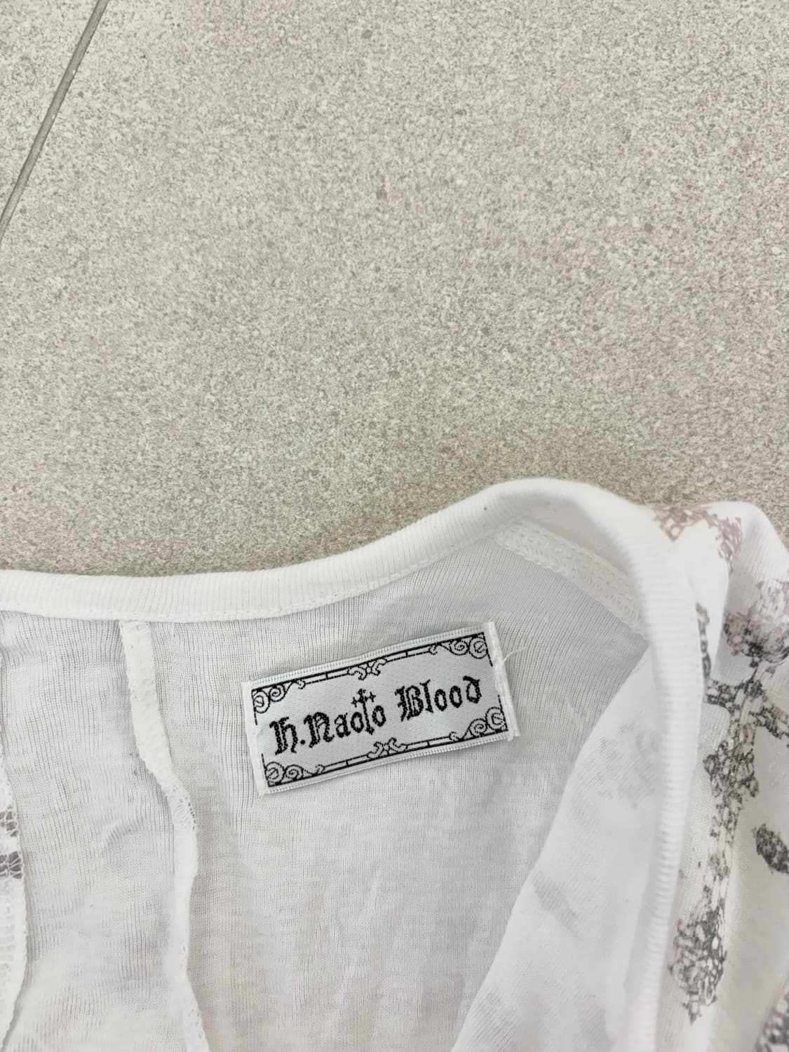 H.naoto 십자 크로스 롱슬리브 상품이미지7