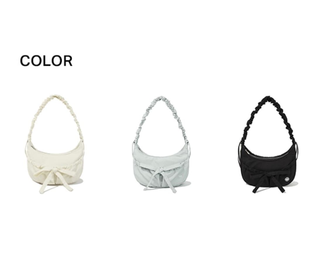 커버낫 셔링 미디움 나일론 호보백 블루 상품이미지4