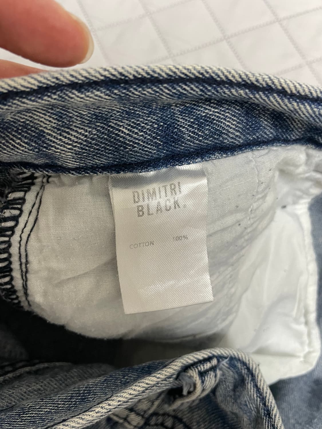 디미트리블랙 바이오워싱 카펜터 버뮤다 데님 팬츠 상품이미지3