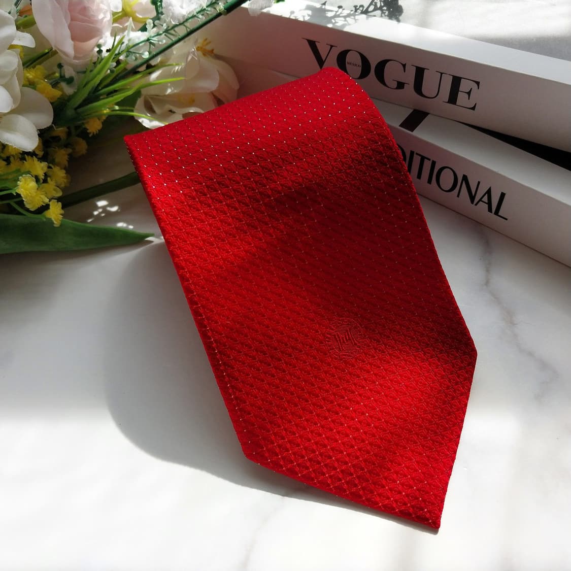 메트로시티 실크 레드 자카드 넥타이 9cm A+등급 K929
 상품이미지2