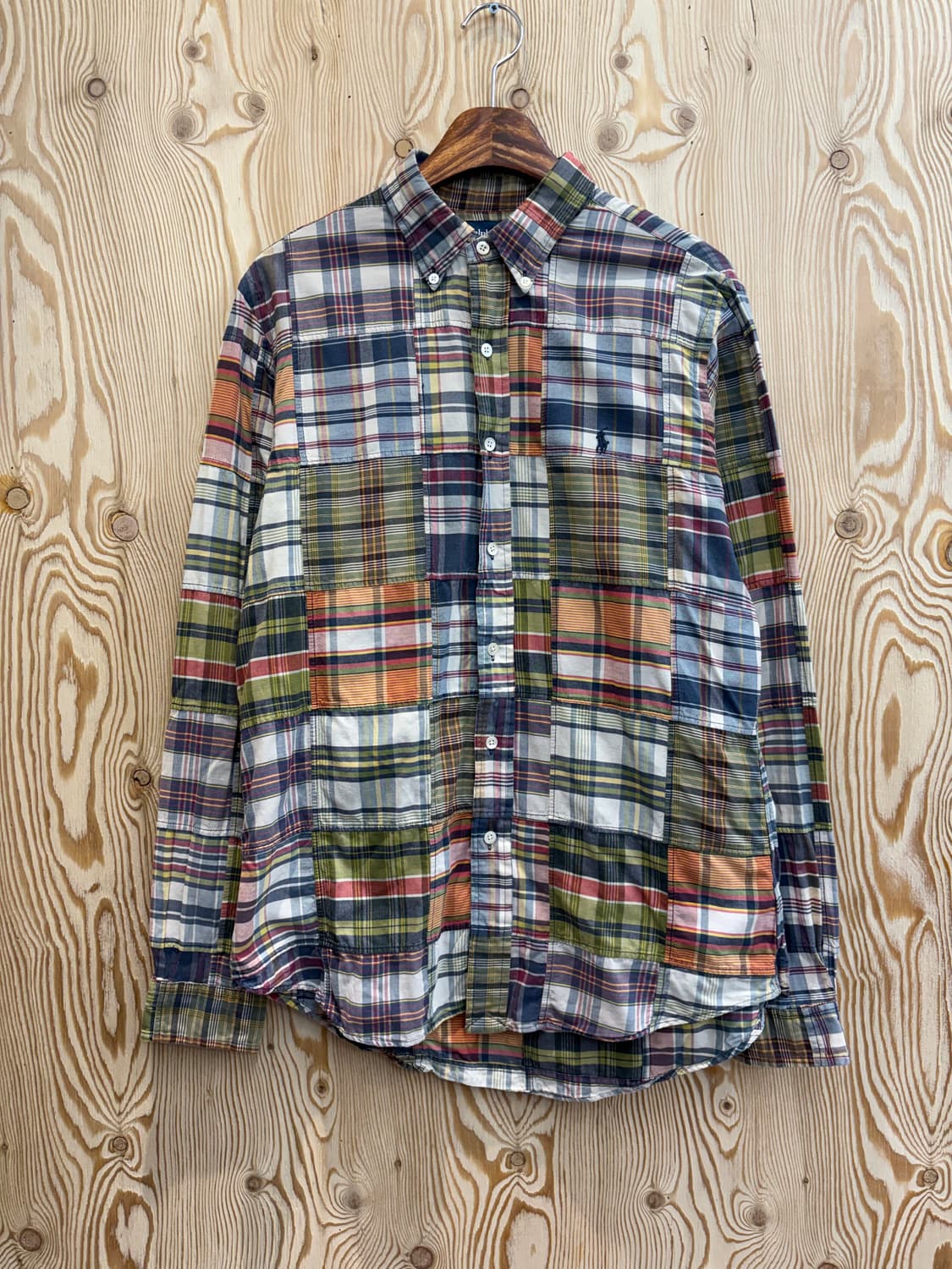 폴로 랄프로렌 패치워크 마드라스 셔츠 상품이미지1