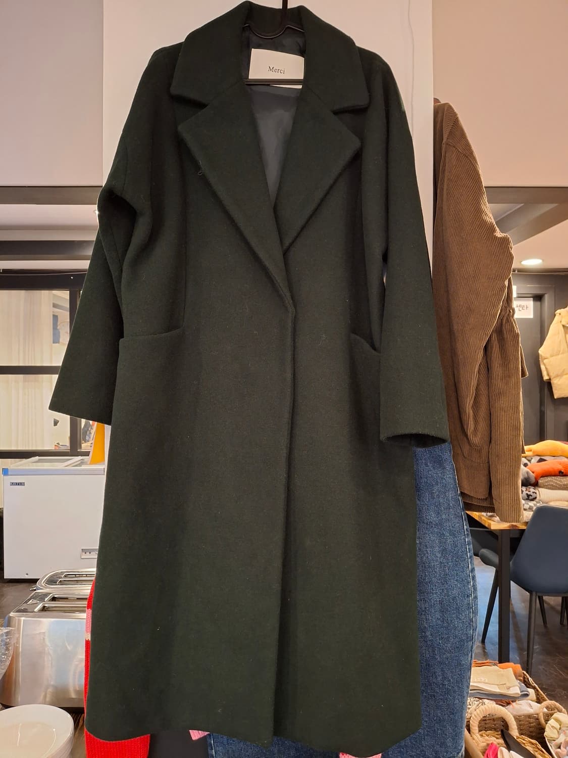 (마지막특가) 메르시 롱코트 진카키 프리 상품이미지4