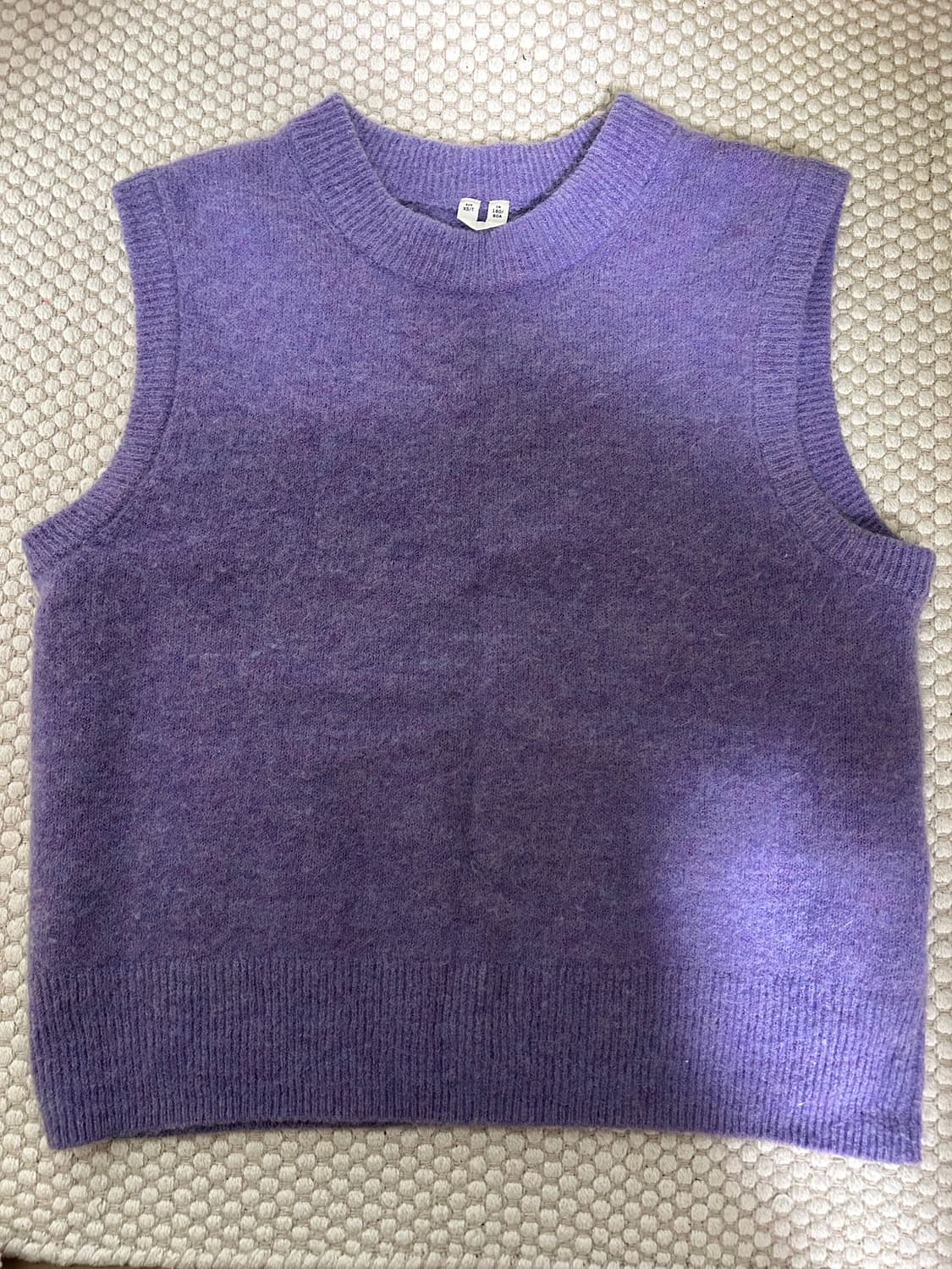 아르켓 퍼플 니트 조끼 상품이미지1