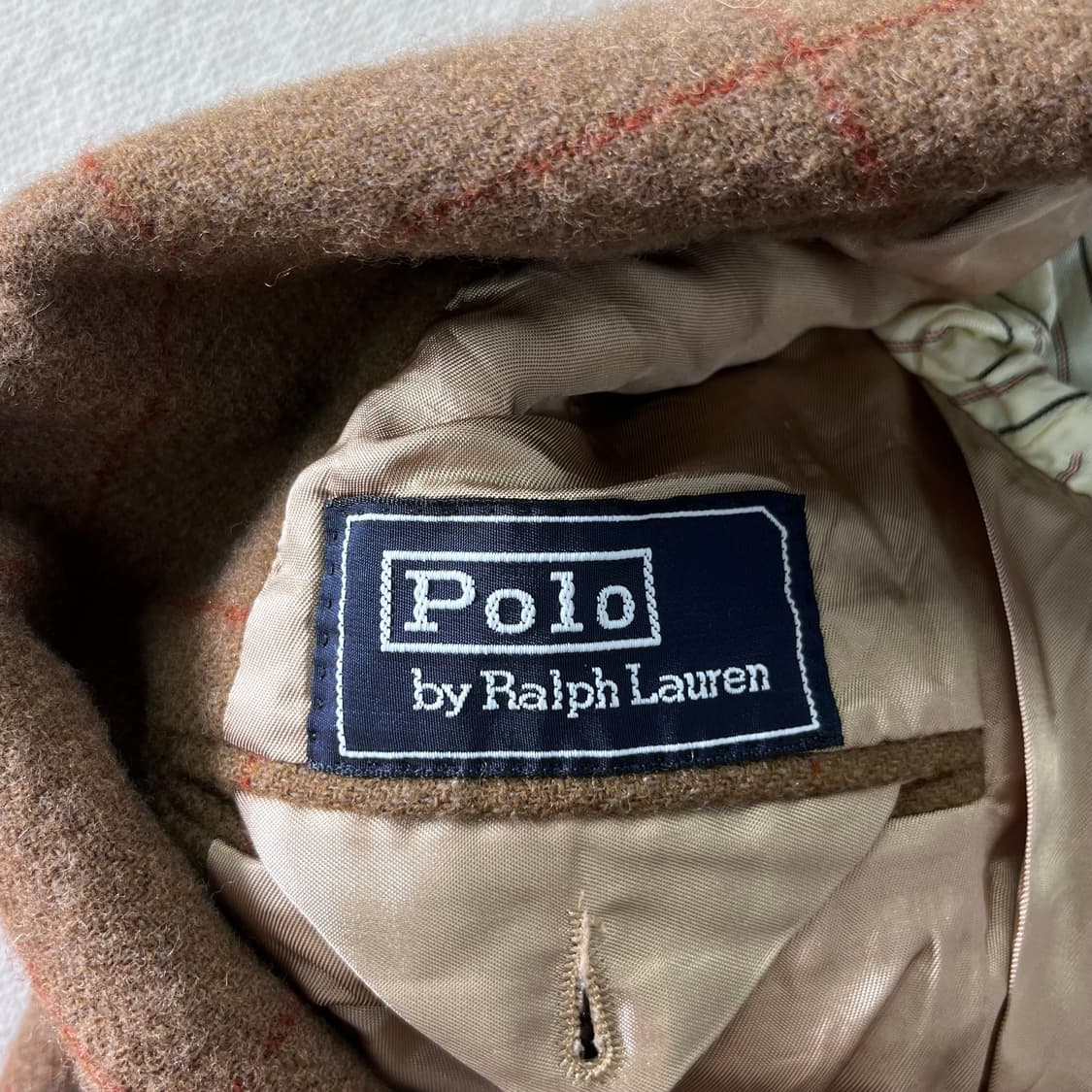 100 폴로랄프로렌 90s 울 체크 블레이저 자켓 상품이미지6