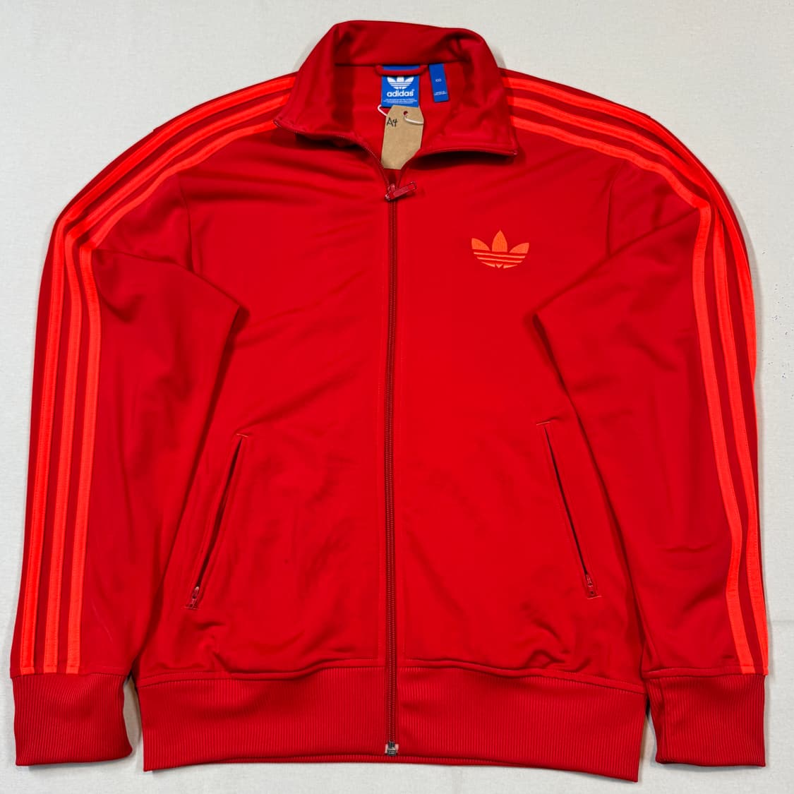 100) 아디다스 파이어버드 삼선 져지 트랙탑 집업 레드 A4 상품이미지2