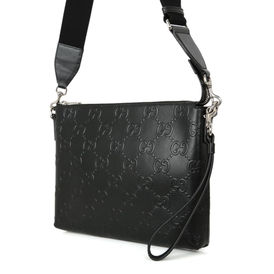 구찌 자이언트 점보 크로스백 GG 블랙 클러치 696009 상품이미지4