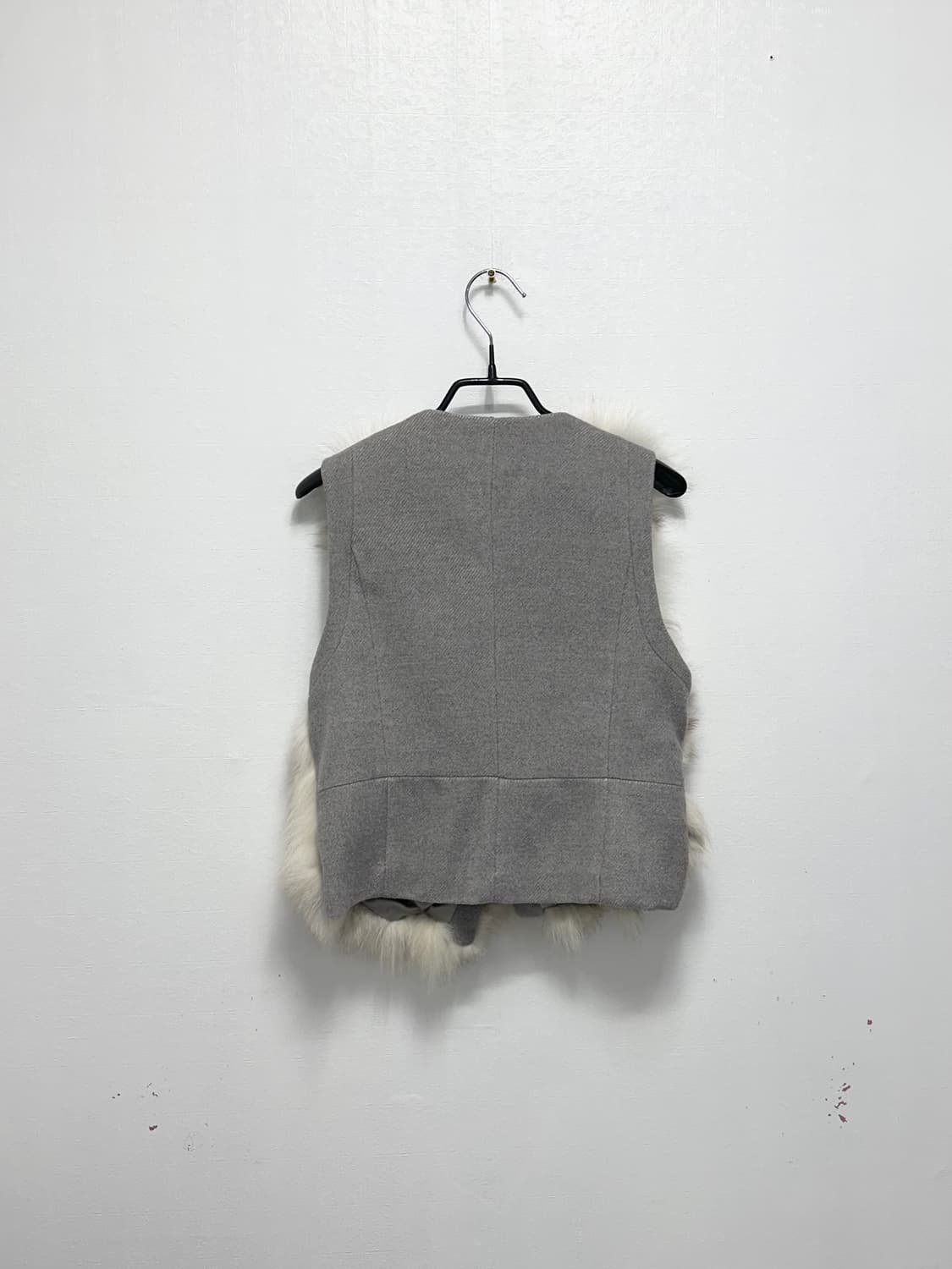 Letzz 폭스 퍼 조끼 빈티지 상품이미지5