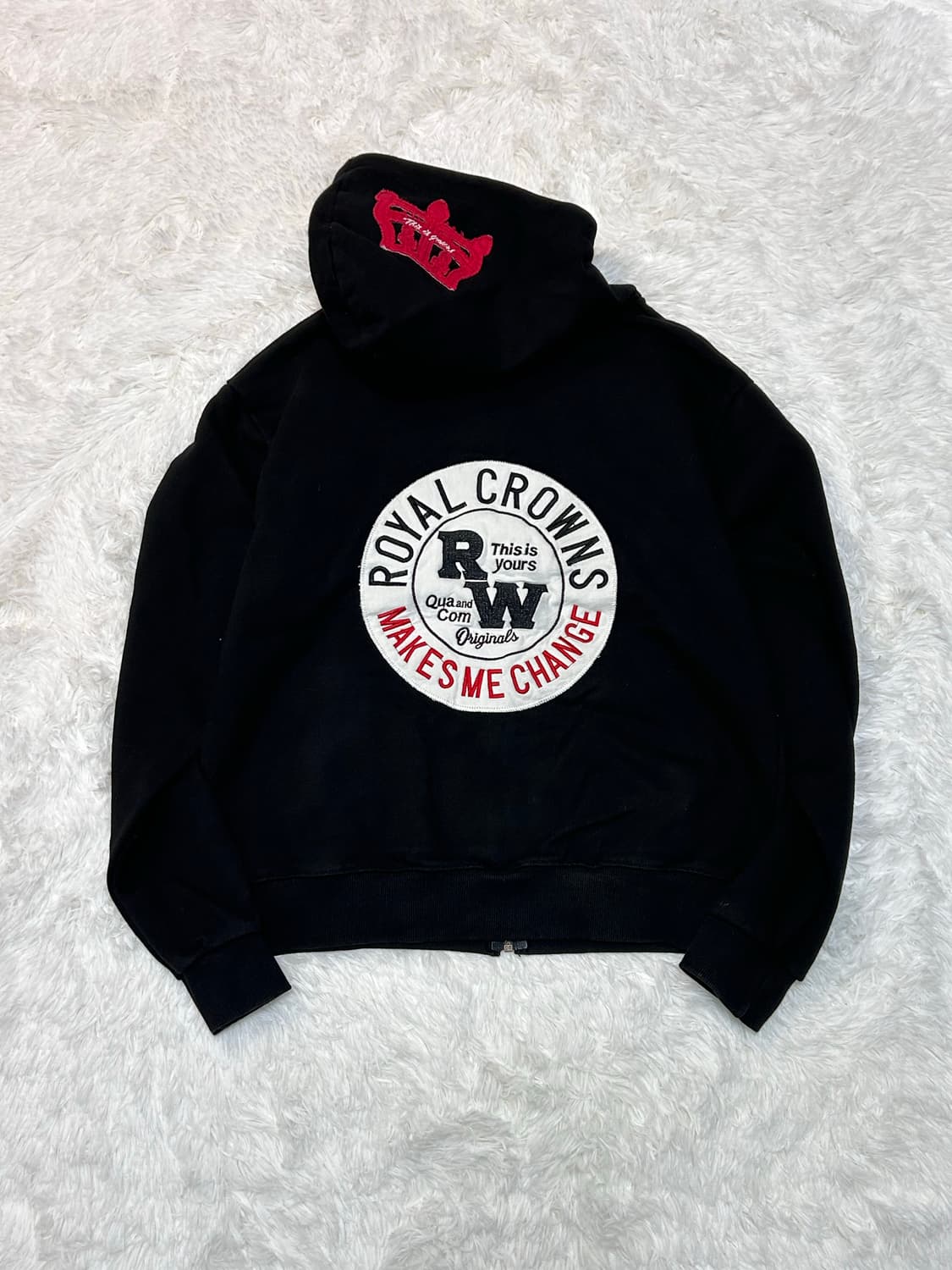 royal crowns patch hood zip-up 상품이미지3
