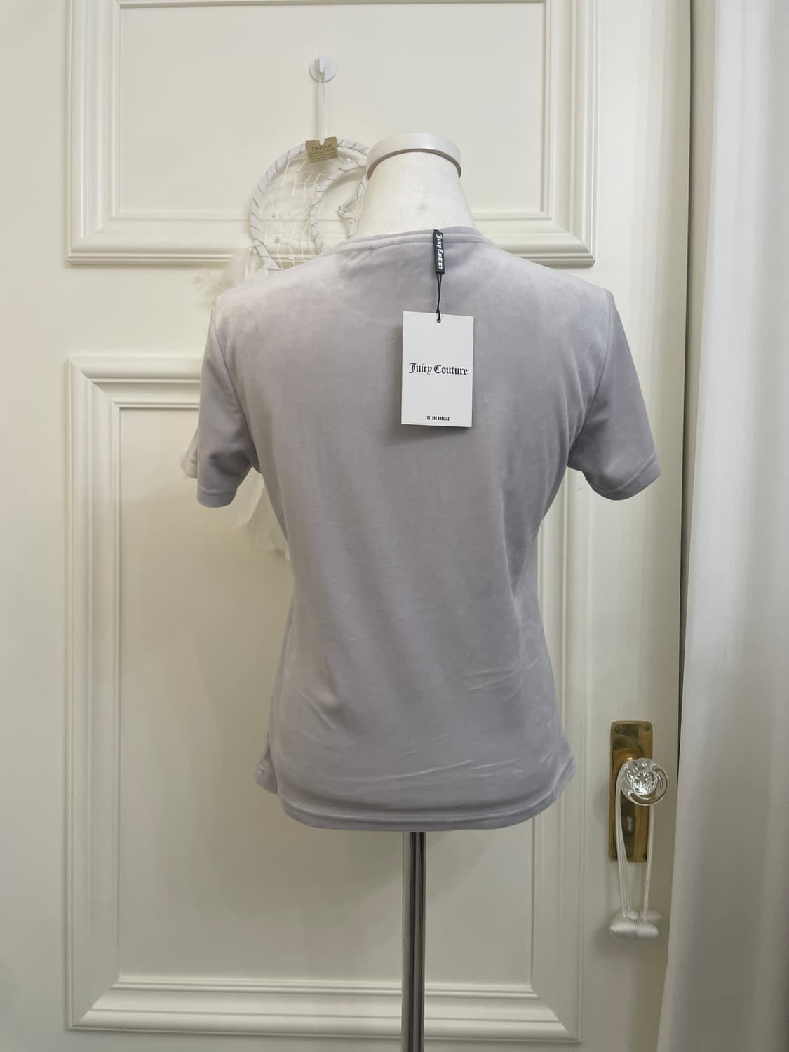 JUICY COUTURE cubic logo velvet top 상품이미지3