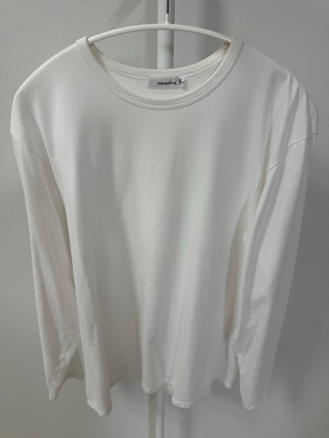 나나미카 쿨맥스 저지 L/S 티셔츠 화이트 L사이즈 상품이미지2
