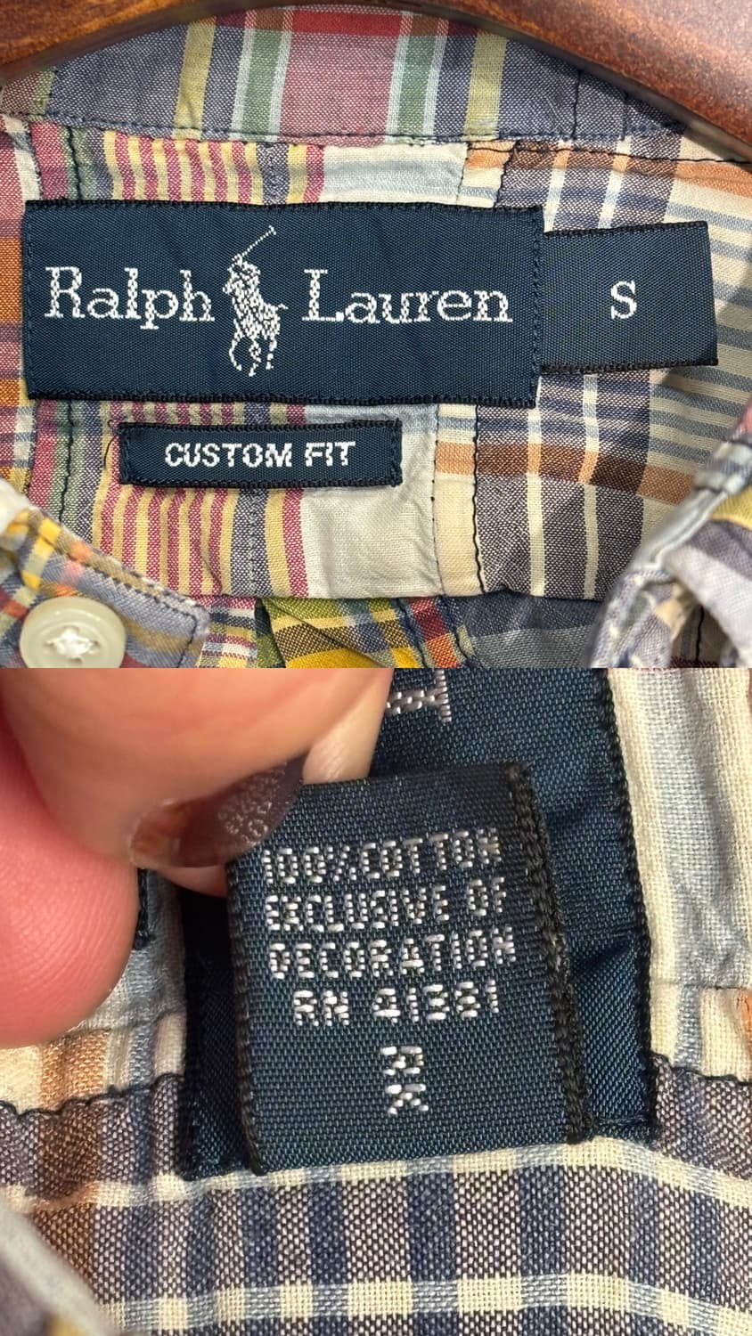 폴로 랄프로렌 마드라스 패치워크 셔츠 상품이미지10